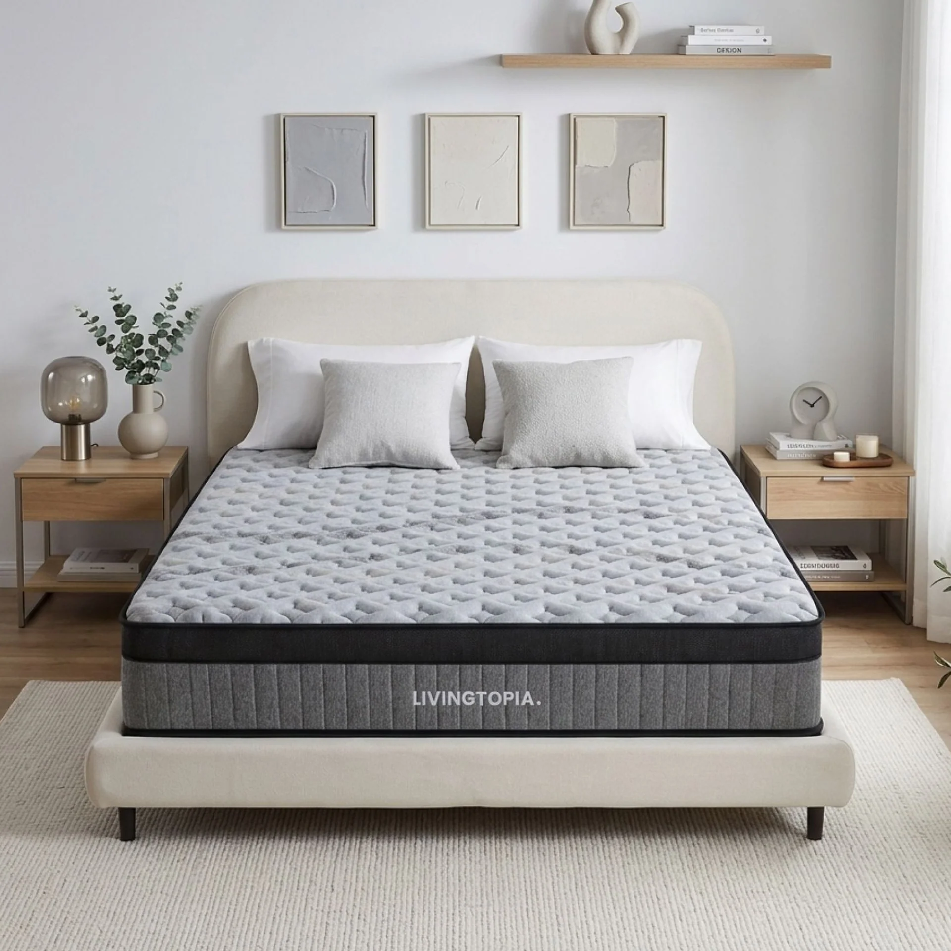 LivingTopia Hybrid Plus Double Mattress