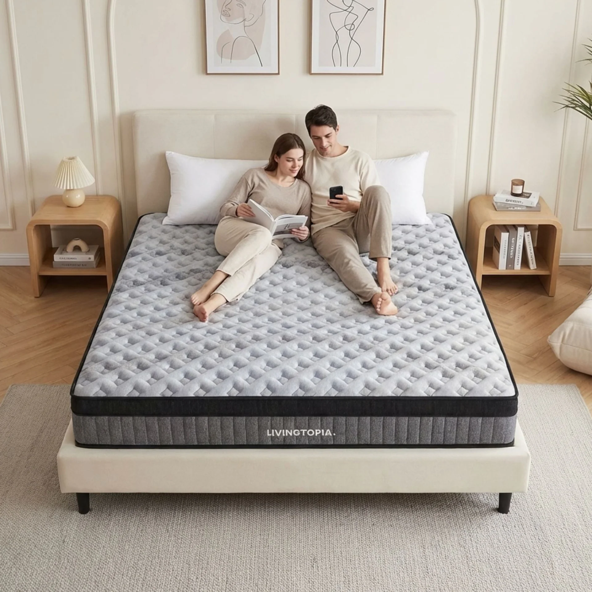 LivingTopia Hybrid Plus King Mattress - Image 16