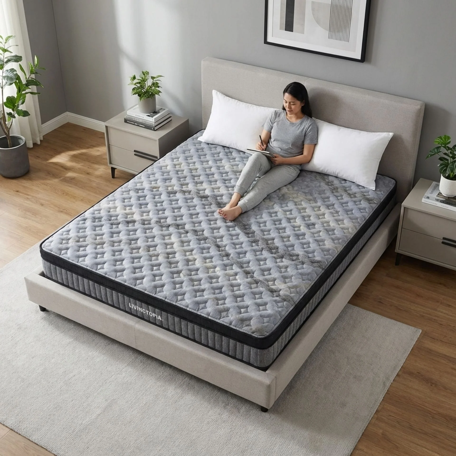 LivingTopia Hybrid Plus King Mattress - Image 18
