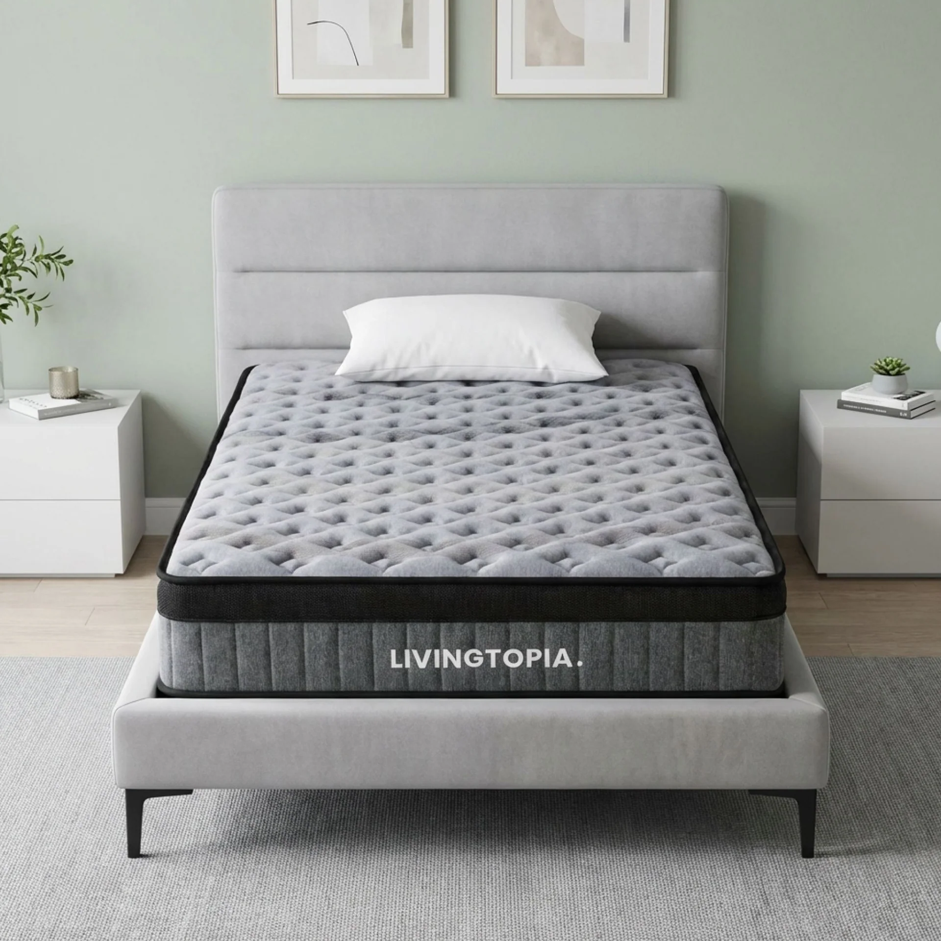 LivingTopia Hybrid Plus King Single Mattress