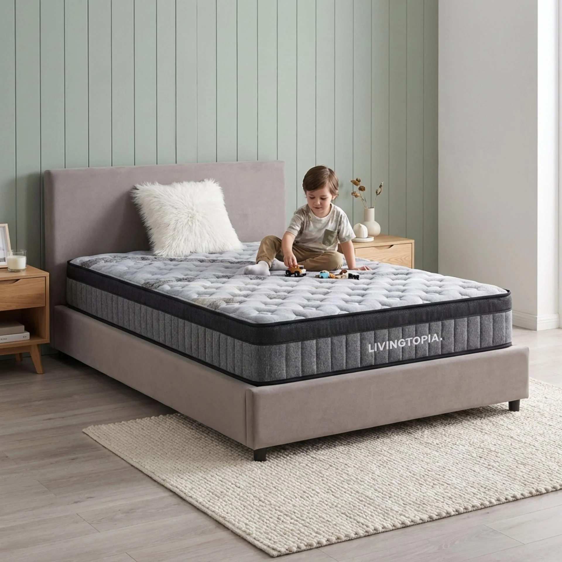 LivingTopia Hybrid Plus King Single Mattress - Image 16