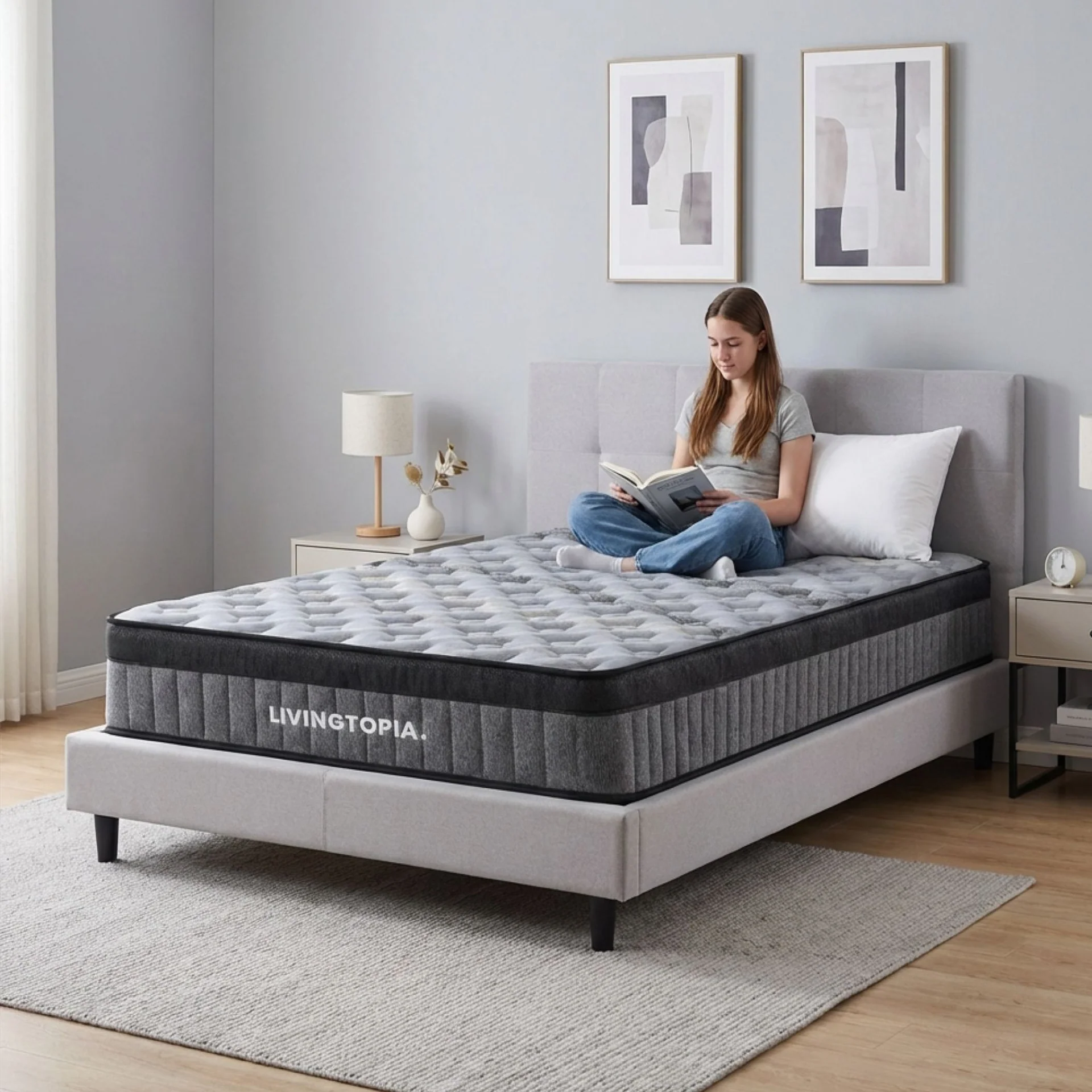 LivingTopia Hybrid Plus King Single Mattress - Image 18