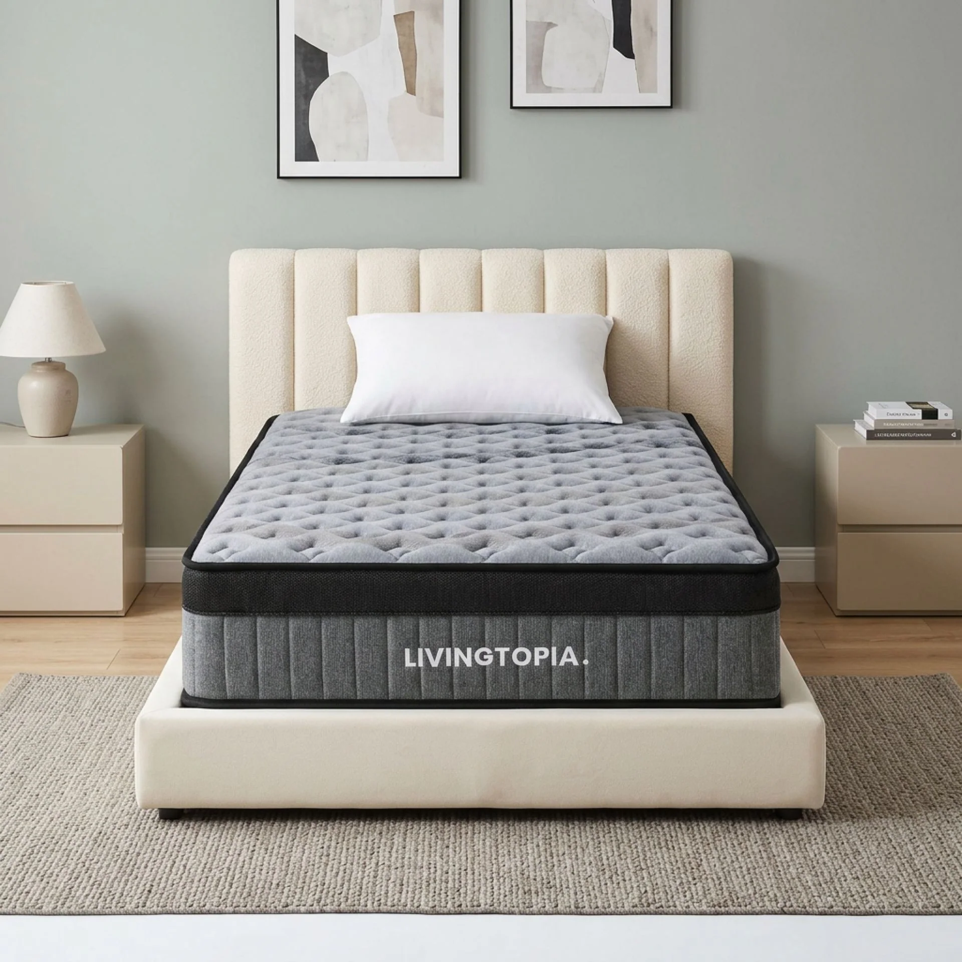 LivingTopia Hybrid Plus Single Mattress