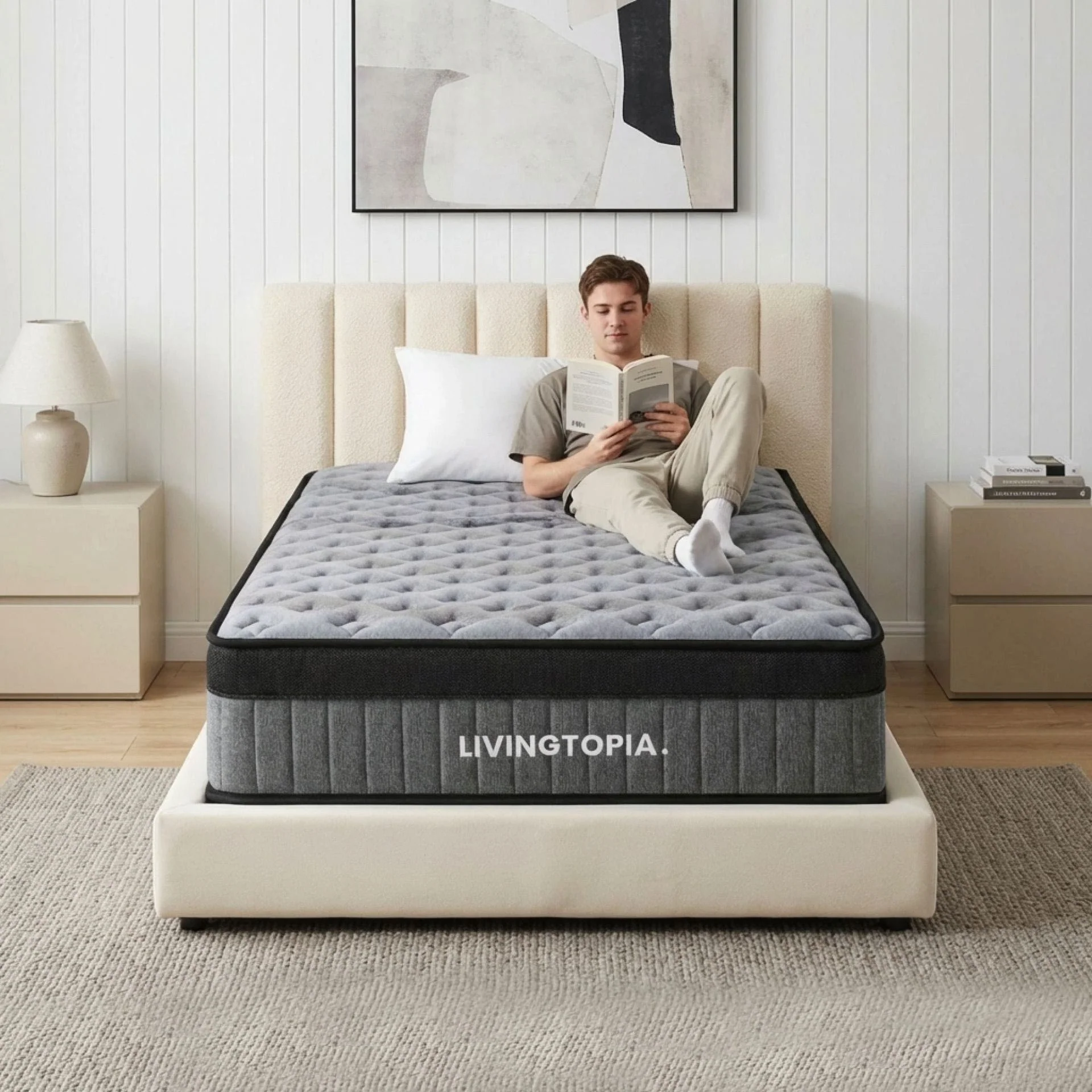 LivingTopia Hybrid Plus Single Mattress - Image 2