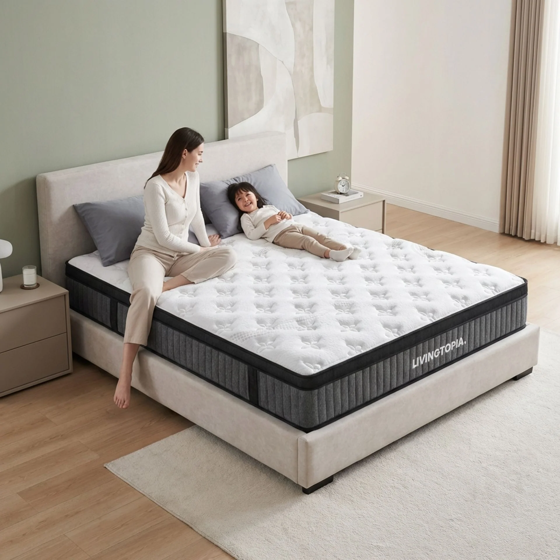 LivingTopia Hybrid Prime King Mattress - Image 17