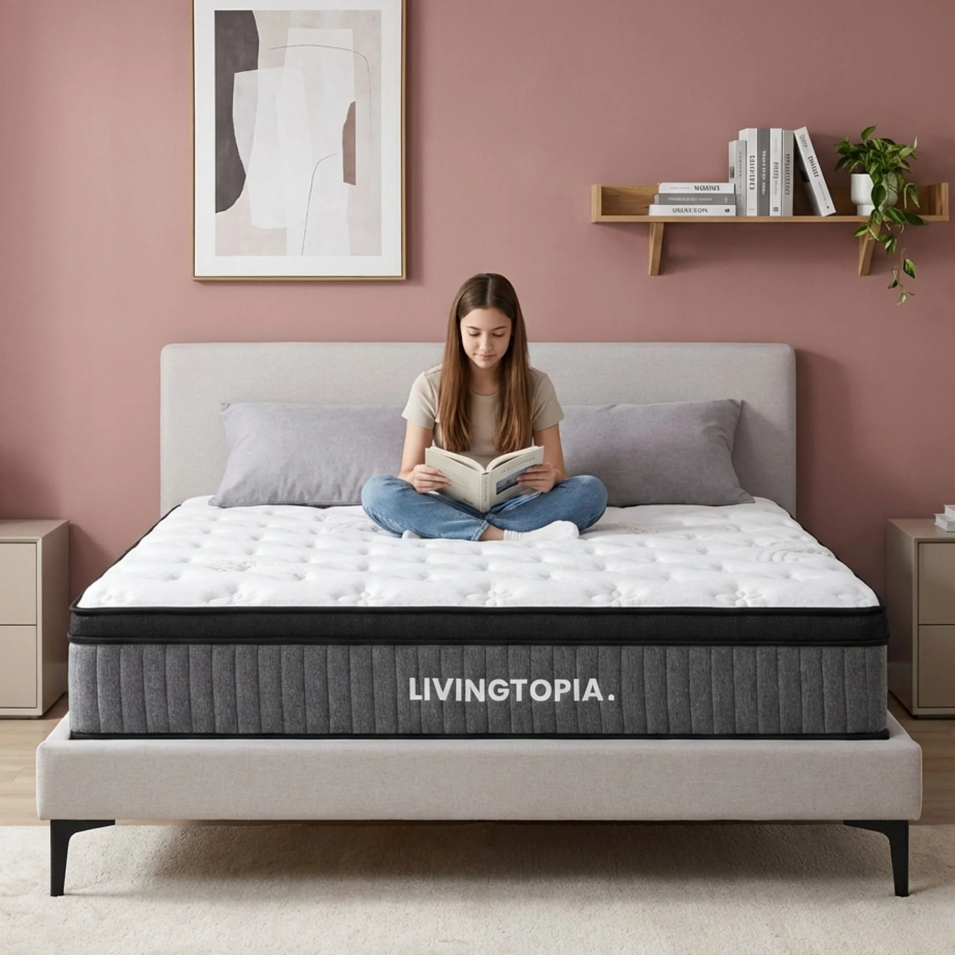 LivingTopia Hybrid Prime King Mattress - Image 18