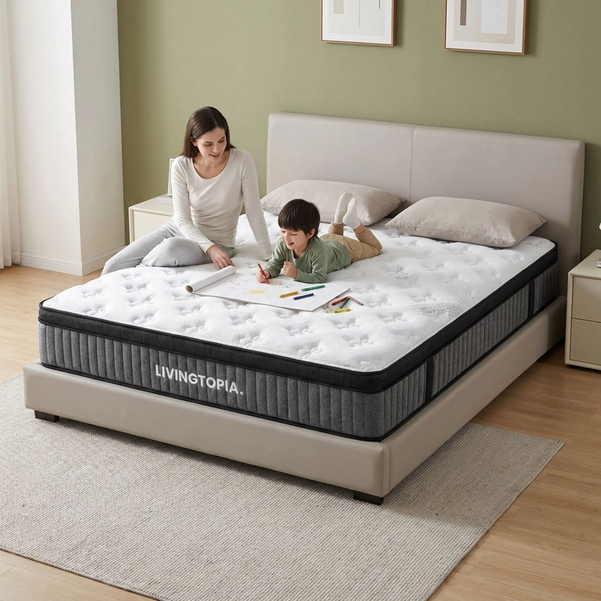 LivingTopia Hybrid Prime King Mattress - Image 19