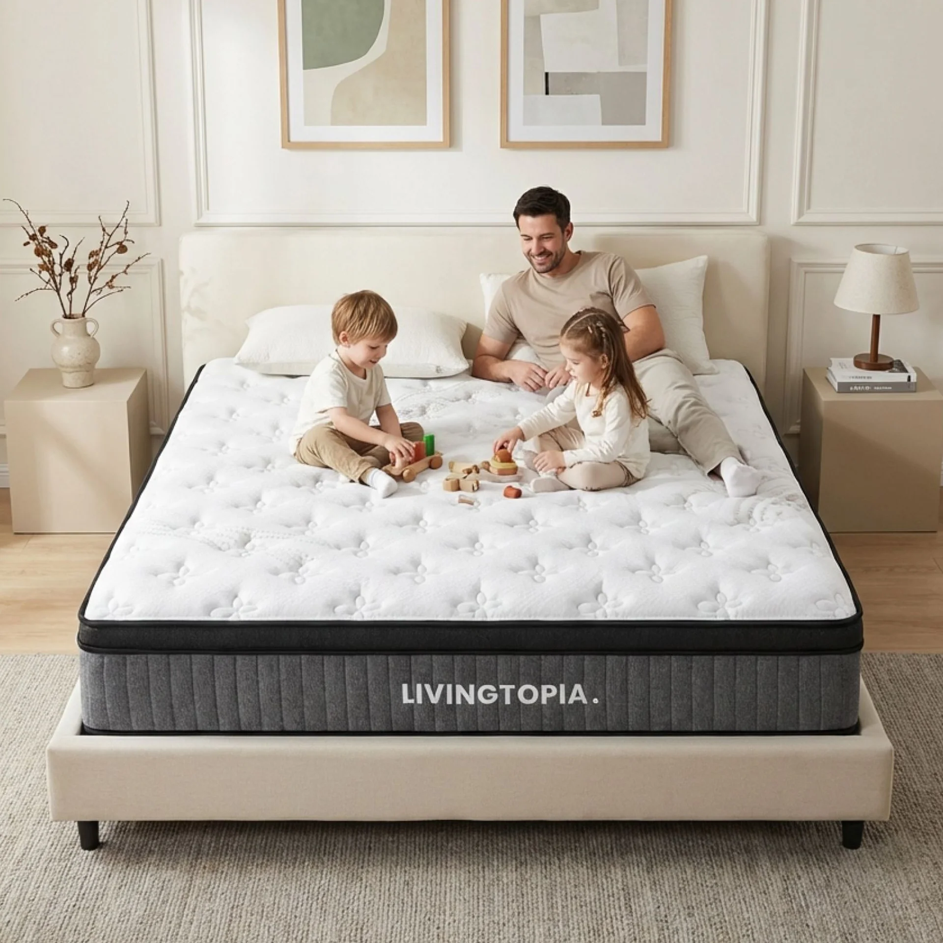 LivingTopia Hybrid Prime King Mattress - Image 2