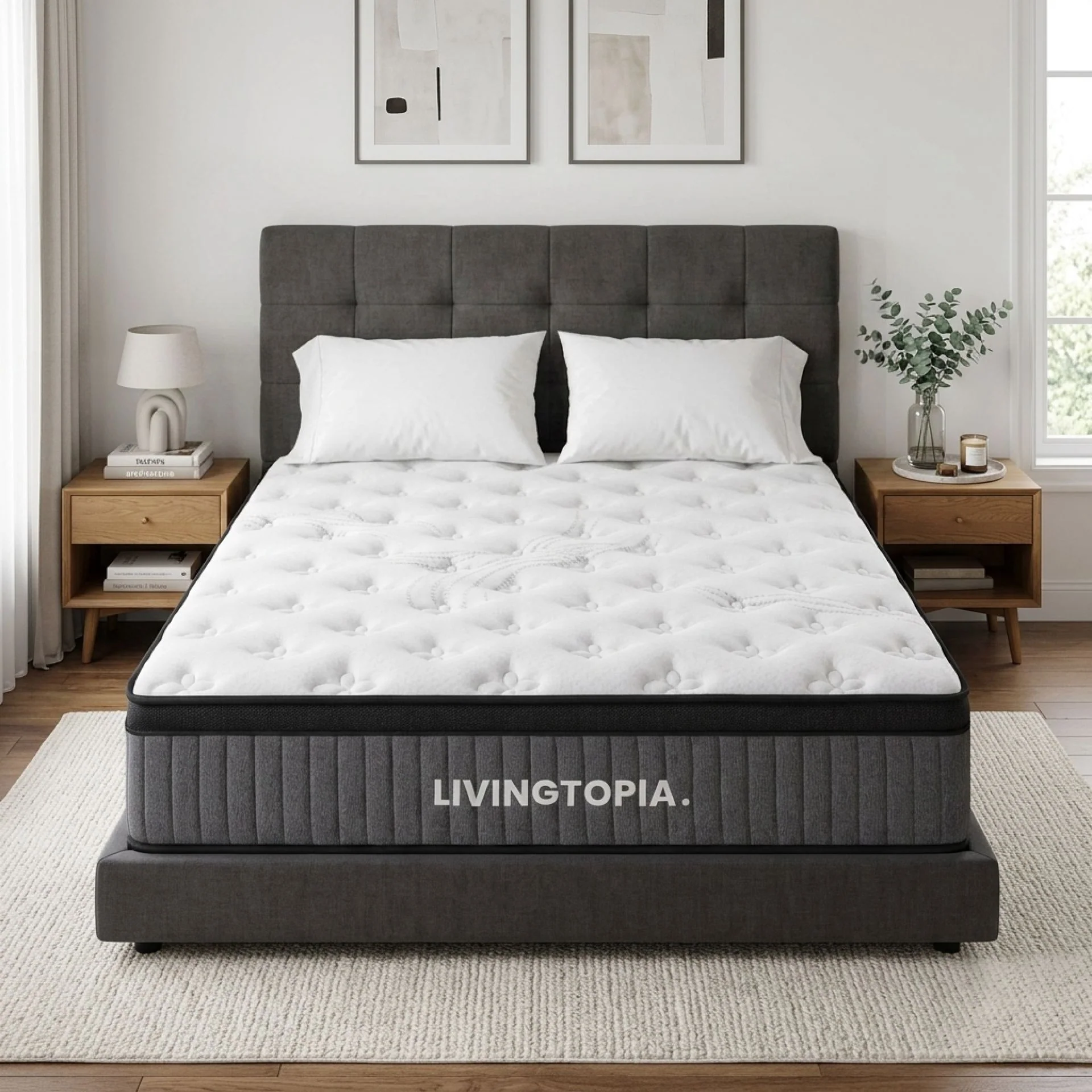 LivingTopia Hybrid Prime Queen Mattress