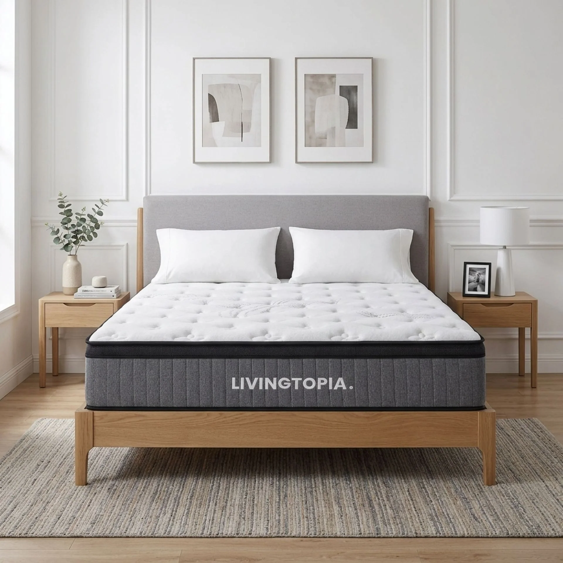 LivingTopia Hybrid Prime Queen Mattress - Image 13