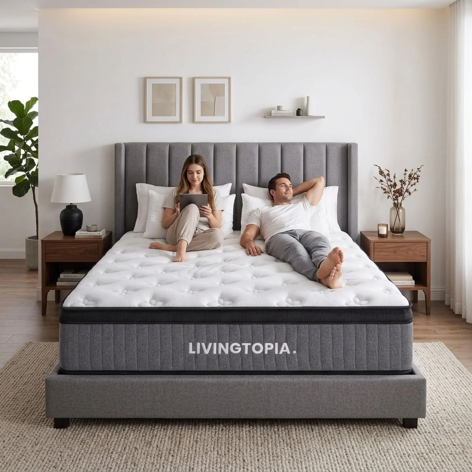 LivingTopia Hybrid Prime Queen Mattress - Image 16