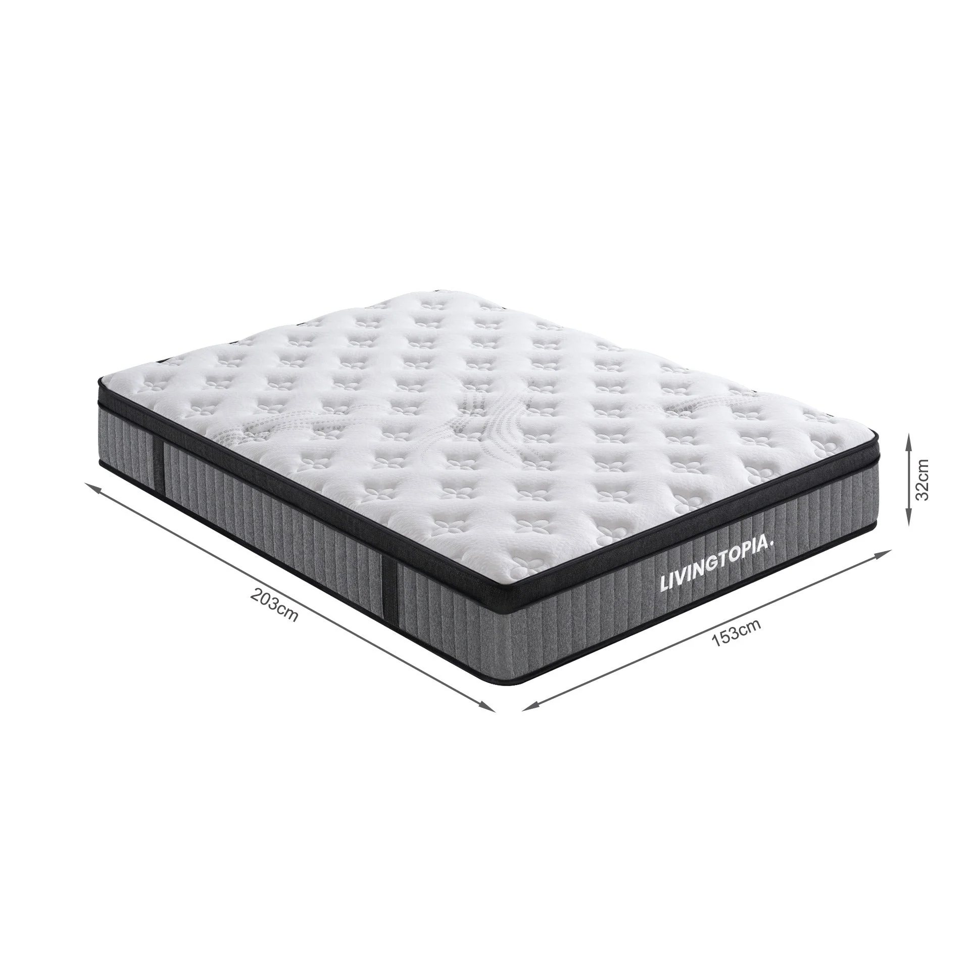 LivingTopia Hybrid Prime Queen Mattress - Image 18