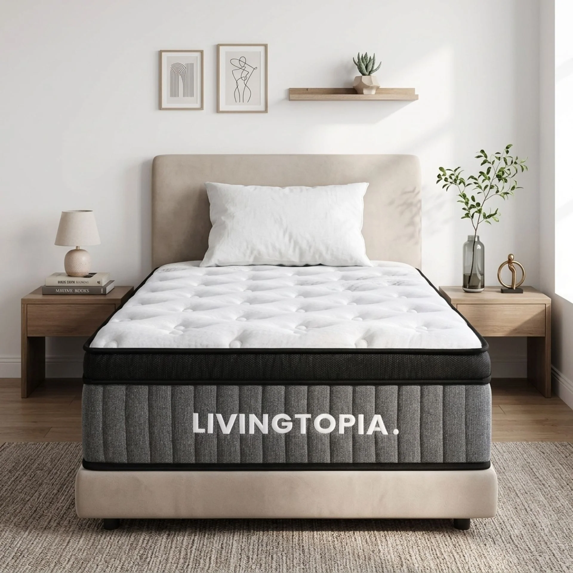 LivingTopia Hybrid Prime Single Mattress - Image 13