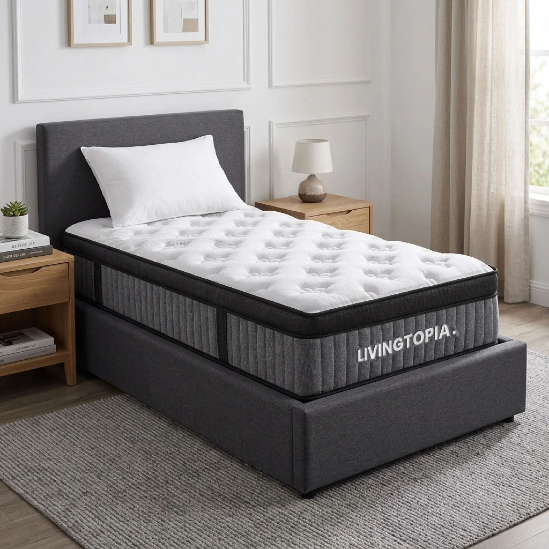 LivingTopia Hybrid Prime Single Mattress - Image 14