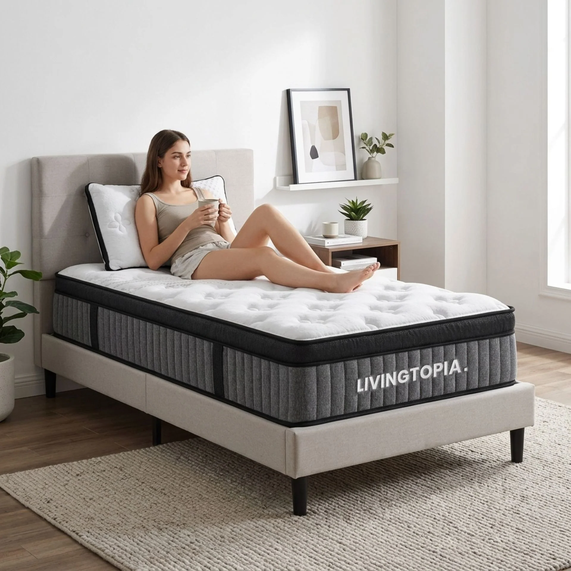 LivingTopia Hybrid Prime Single Mattress - Image 16