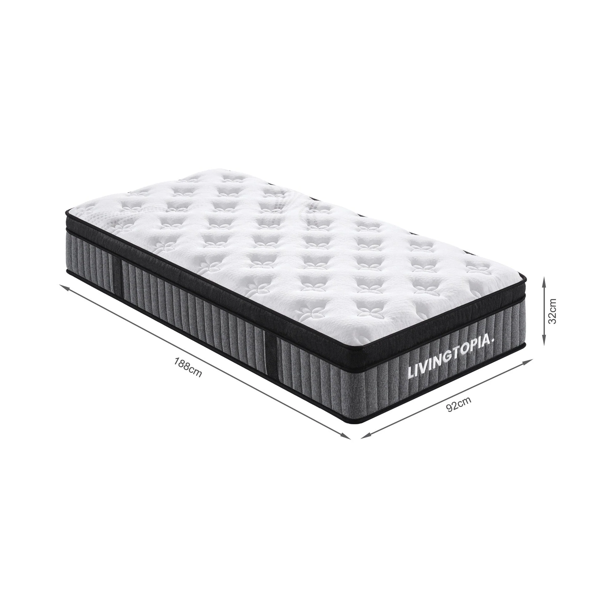 LivingTopia Hybrid Prime Single Mattress - Image 17