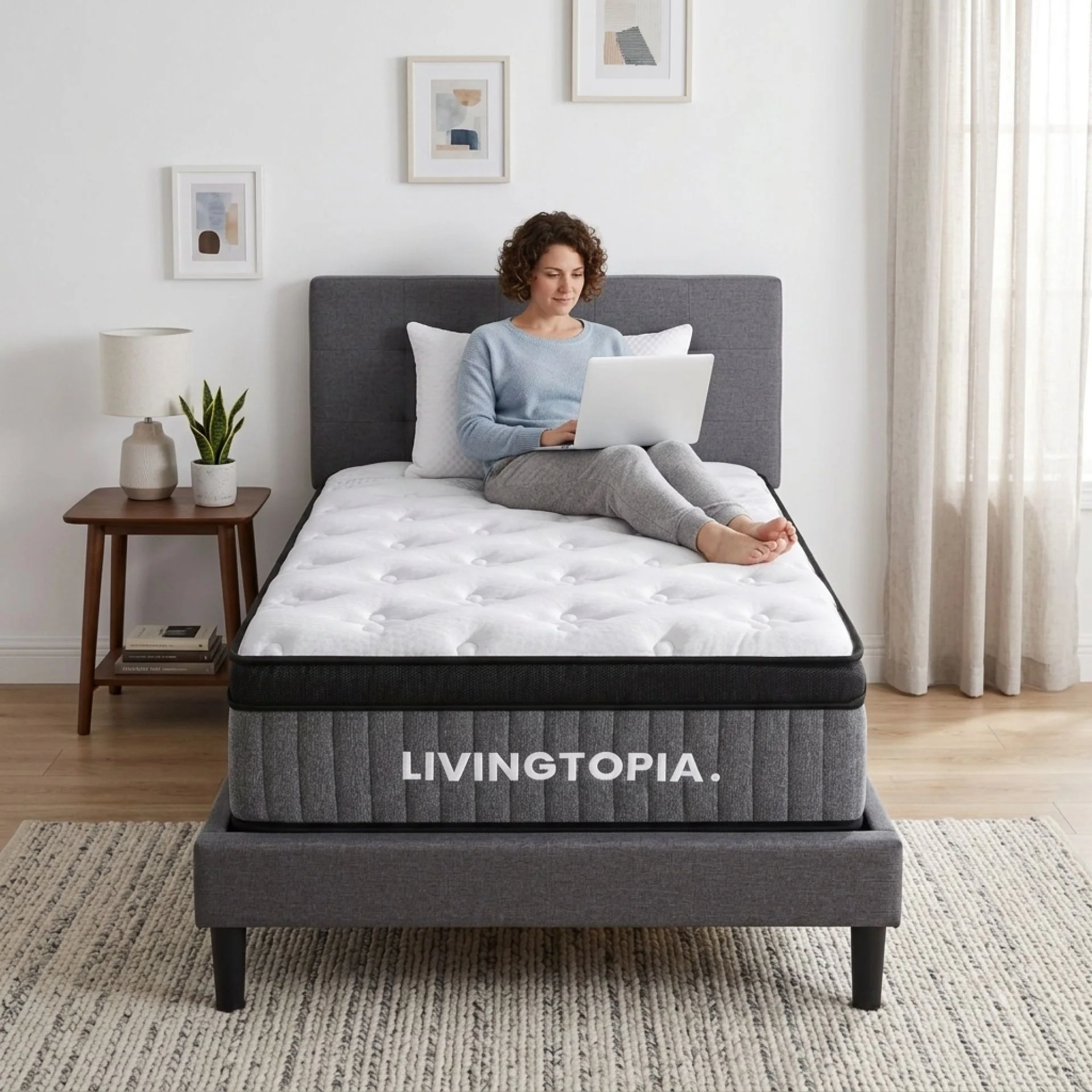 LivingTopia Hybrid Prime Single Mattress - Image 2
