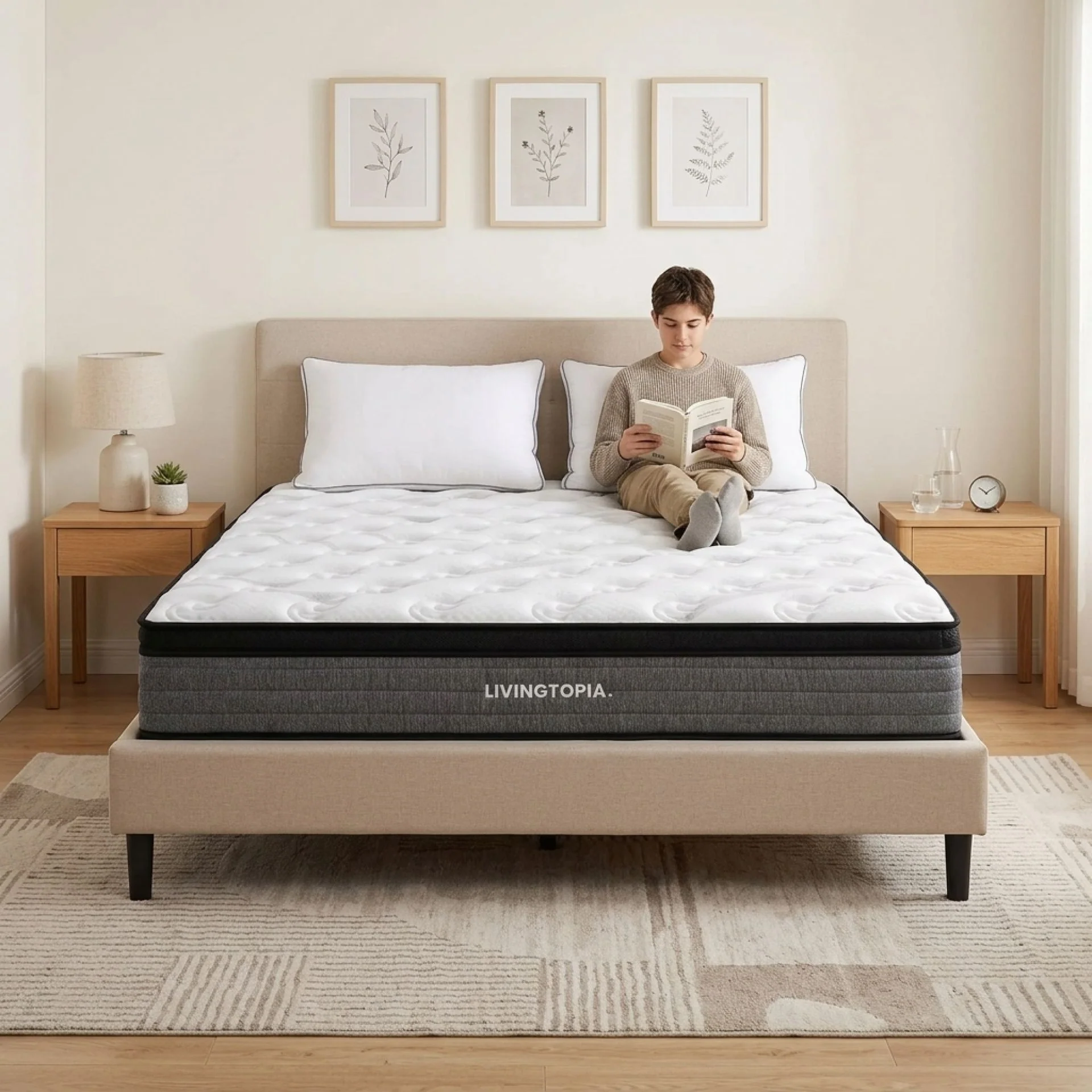LivingTopia Hybrid Pro King Mattress - Image 16