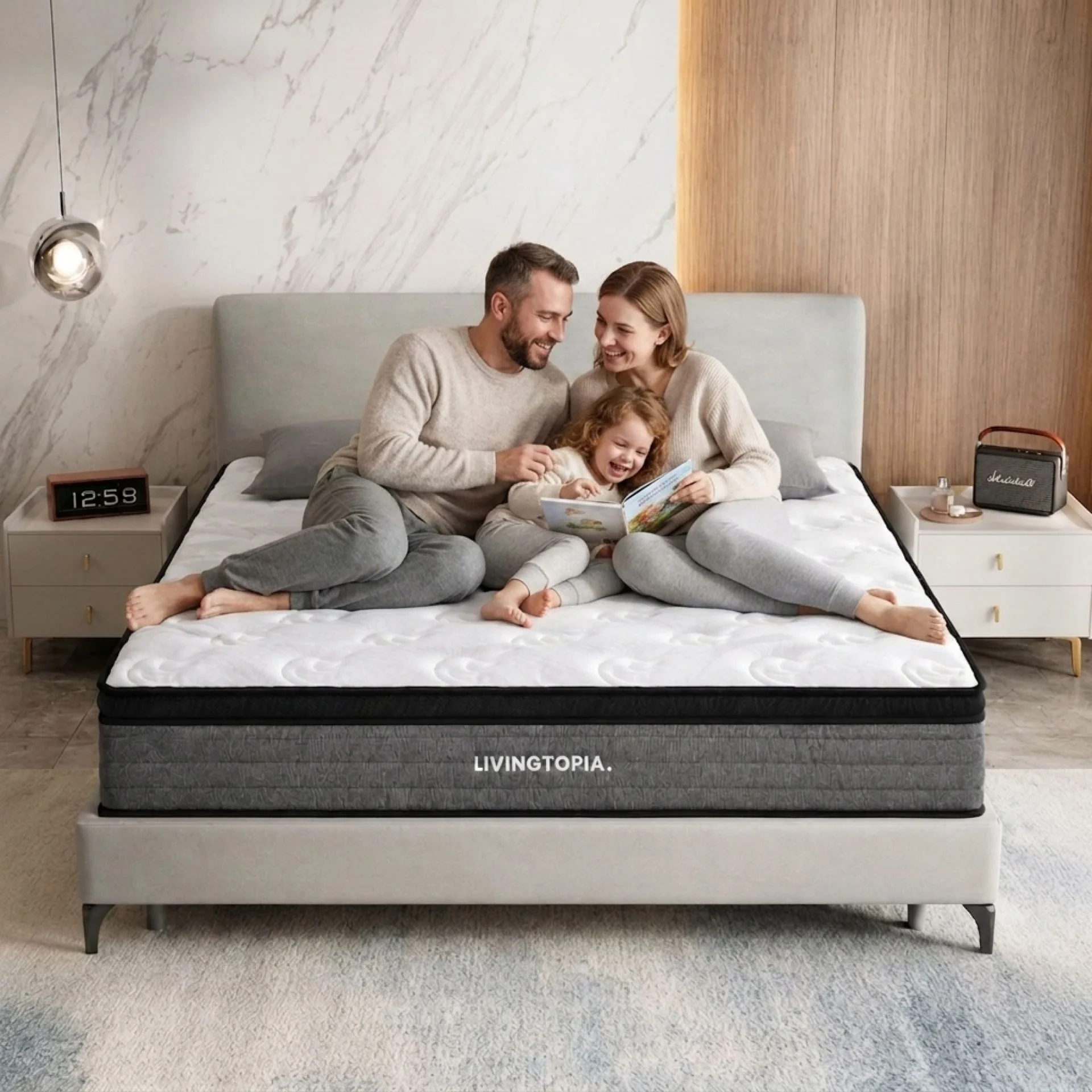 LivingTopia Hybrid Pro King Mattress - Image 2