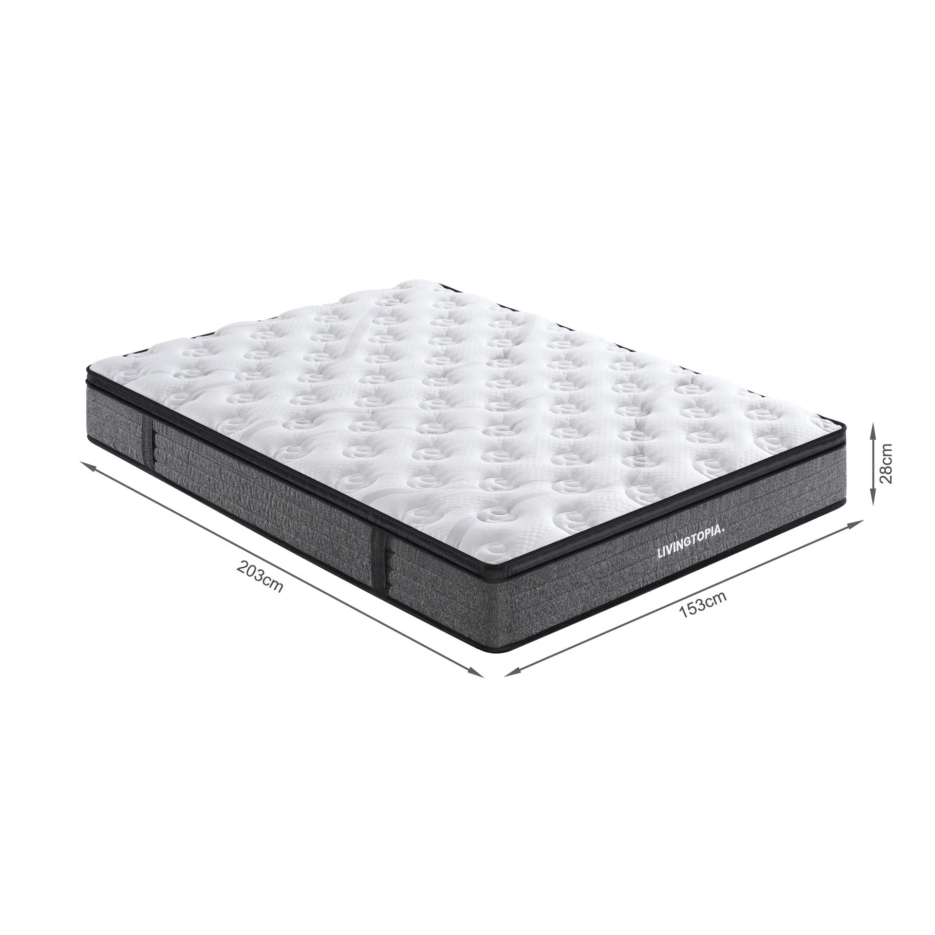 LivingTopia Hybrid Pro Queen Mattress - Image 12