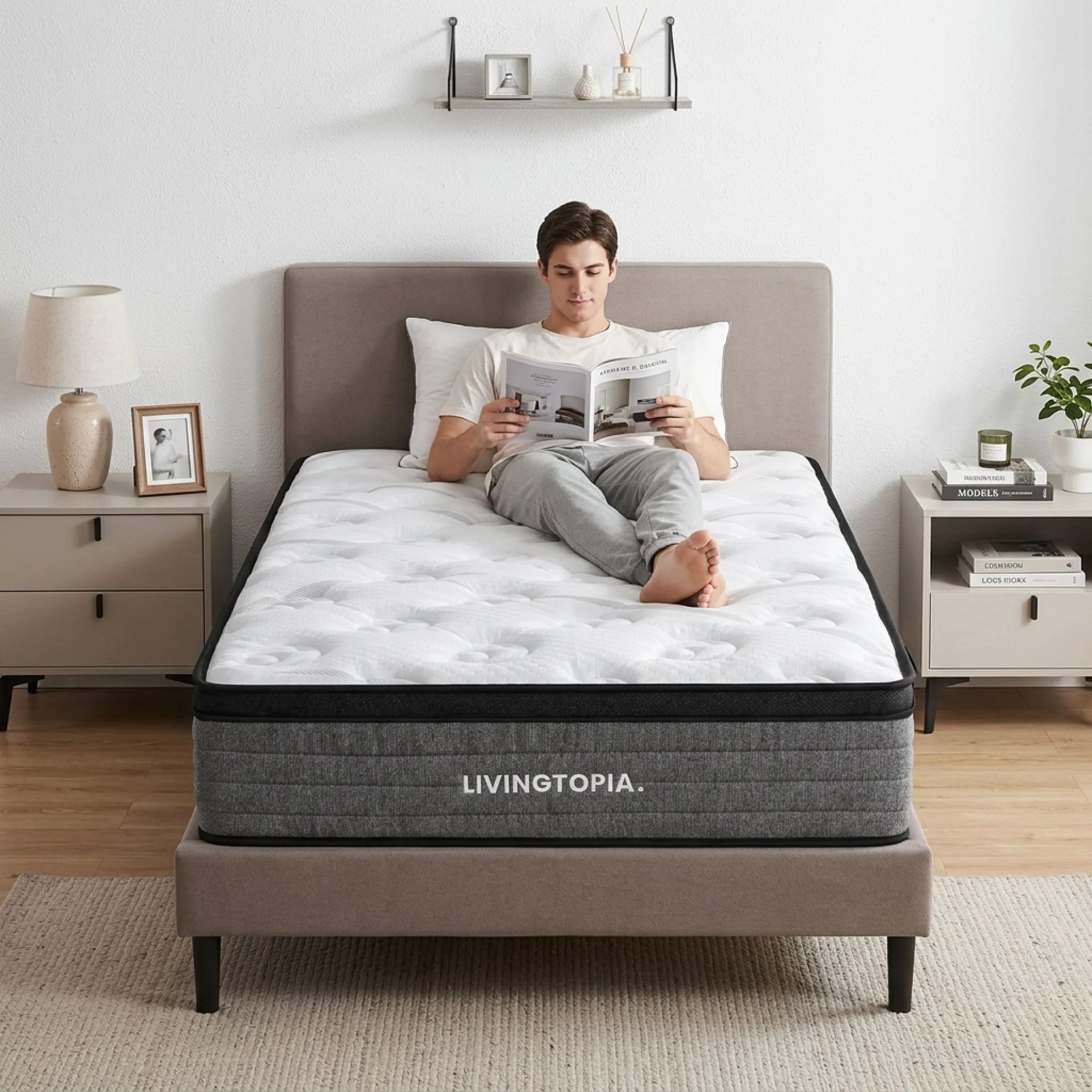 LivingTopia Hybrid Pro Single Mattress - Image 2