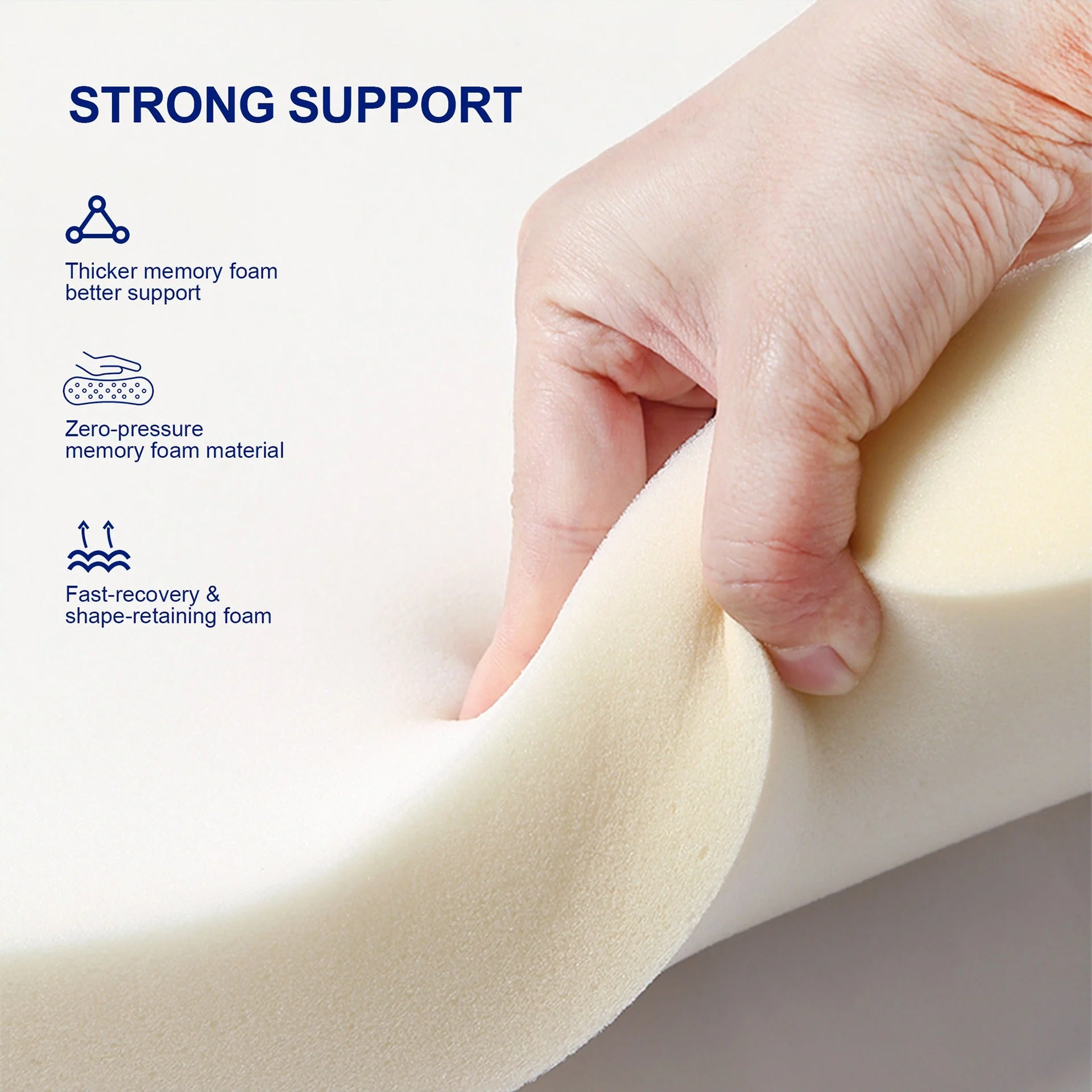 LoftEase Shredded Memory Foam Pillow 70 x 45 x 19CM - Image 3