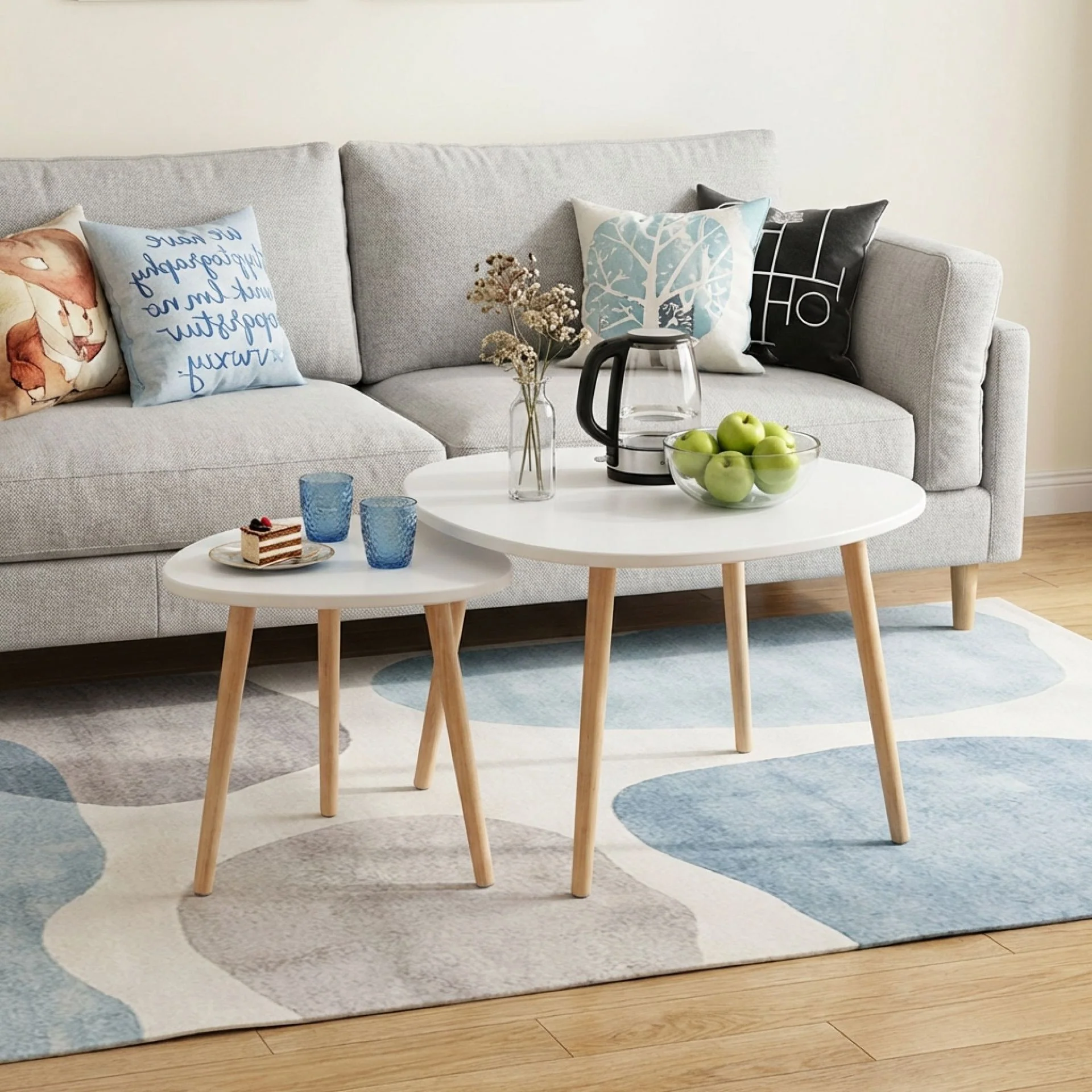 Lonnie 2pcs Coffee Table Side Table