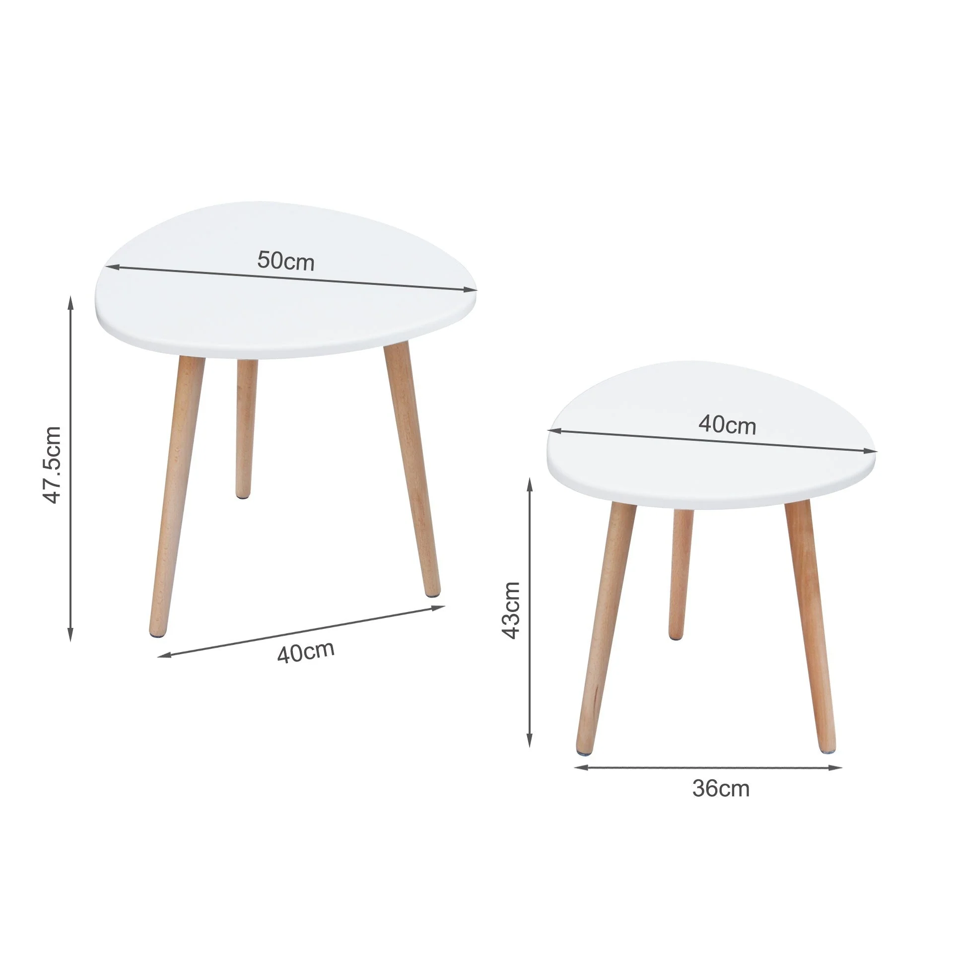 Lonnie 2pcs Coffee Table Side Table - Image 9