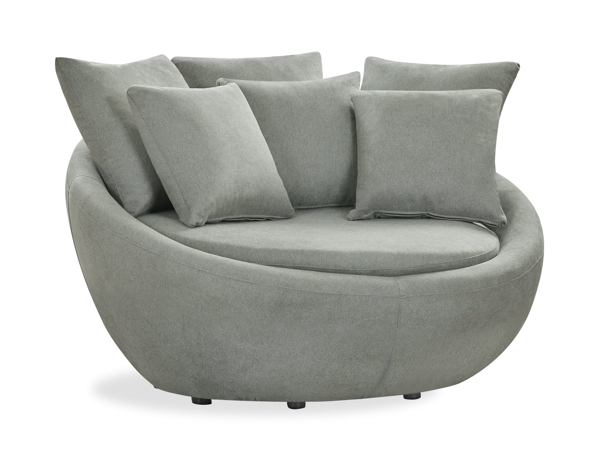 Loveland Round Sofa - Light Grey - Image 2