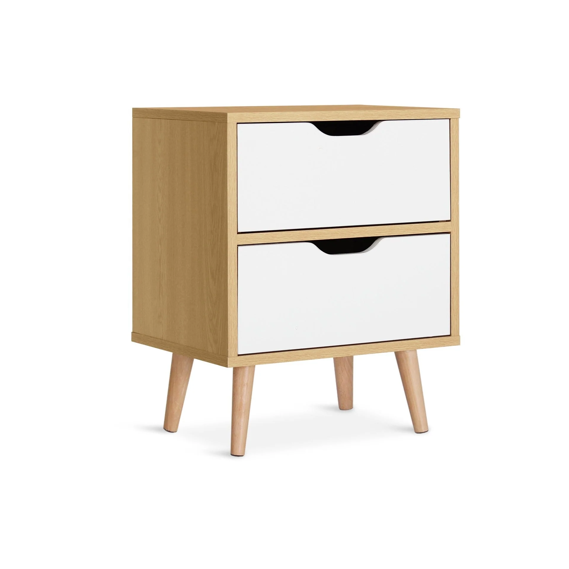 LOY Bedside Table - Maple + White - Image 7