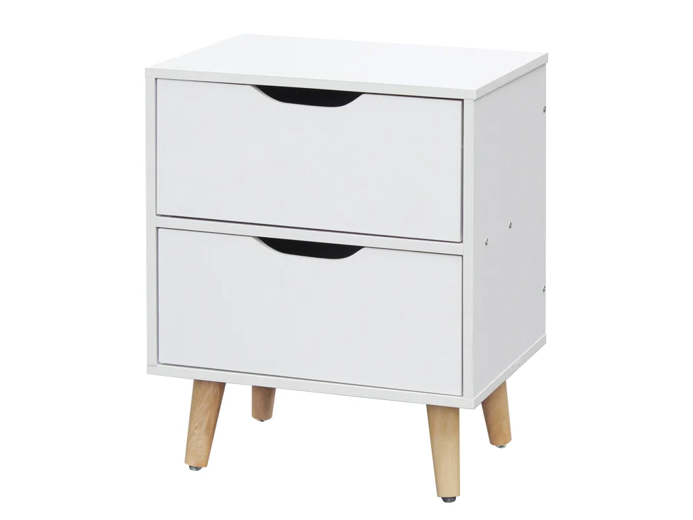LOY Bedside Table Nightstand - WHITE - Image 11