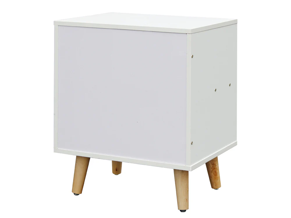 LOY Bedside Table Nightstand - WHITE - Image 6