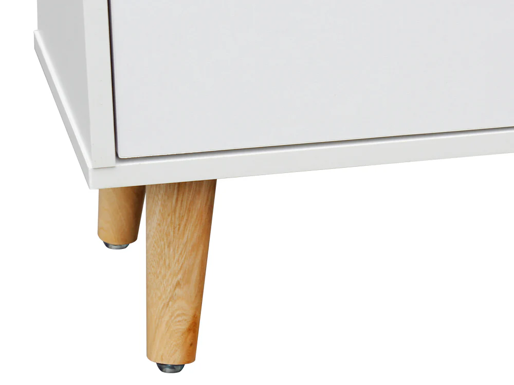 LOY Bedside Table Nightstand - WHITE - Image 7
