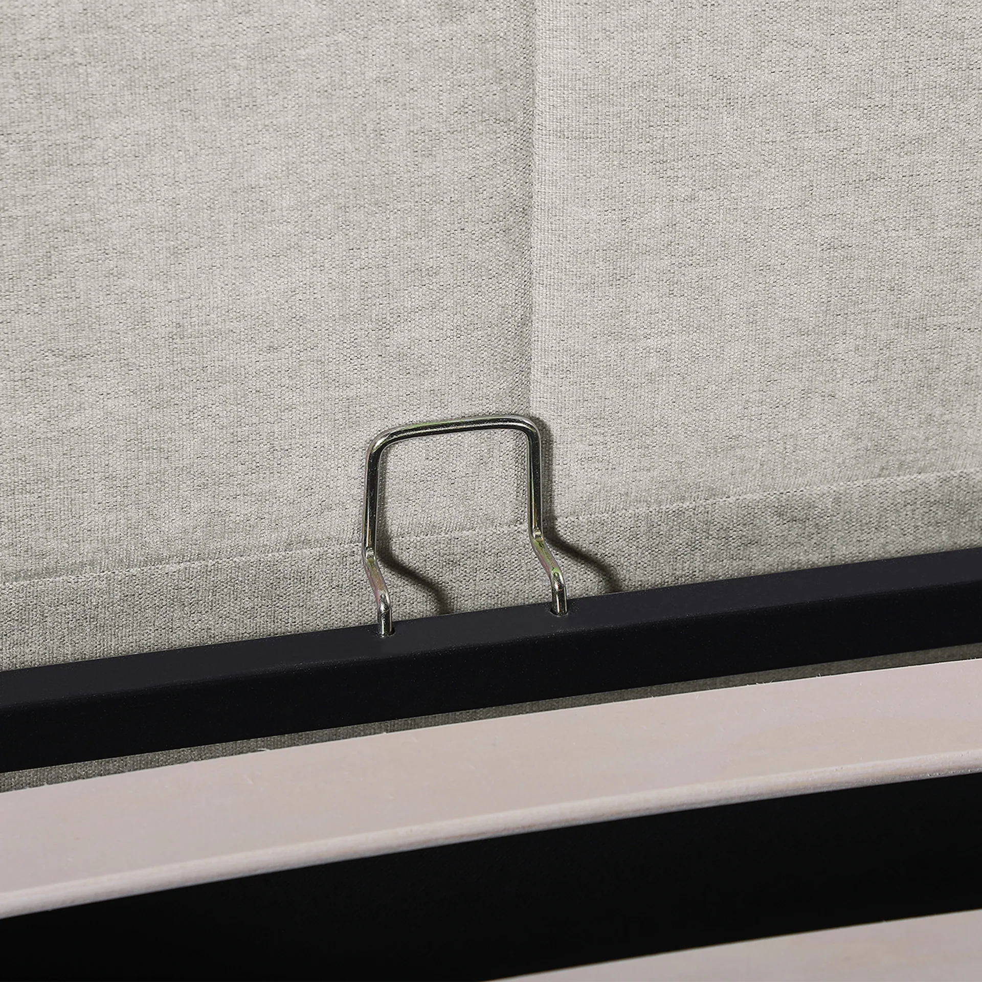 Elevon Queen Gas Lift Bed Frame - Linen Grey - Image 11