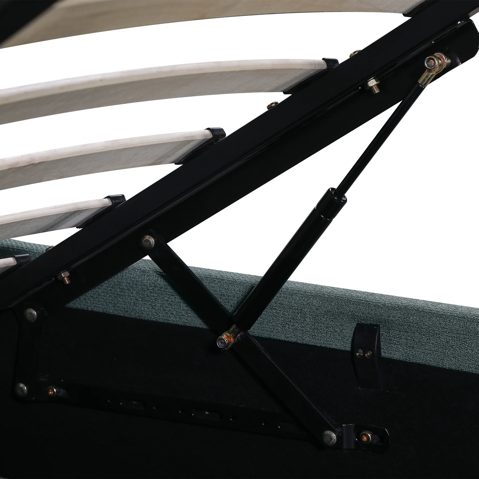 Veloria Queen Gas Lift Bed Frame - Green - Image 12