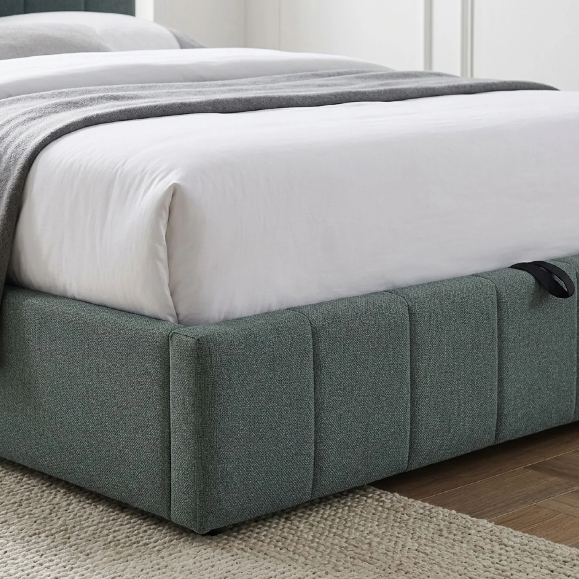 Veloria Queen Gas Lift Bed Frame - Green - Image 6