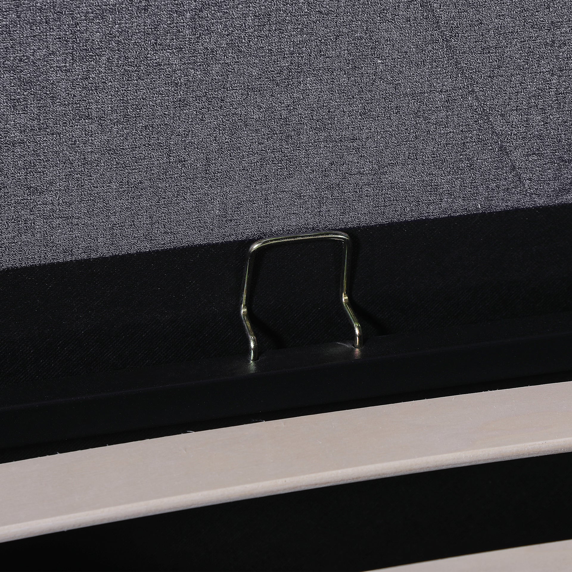 Geova Queen Gas Lift Bed Frame - Dark Grey - Image 11