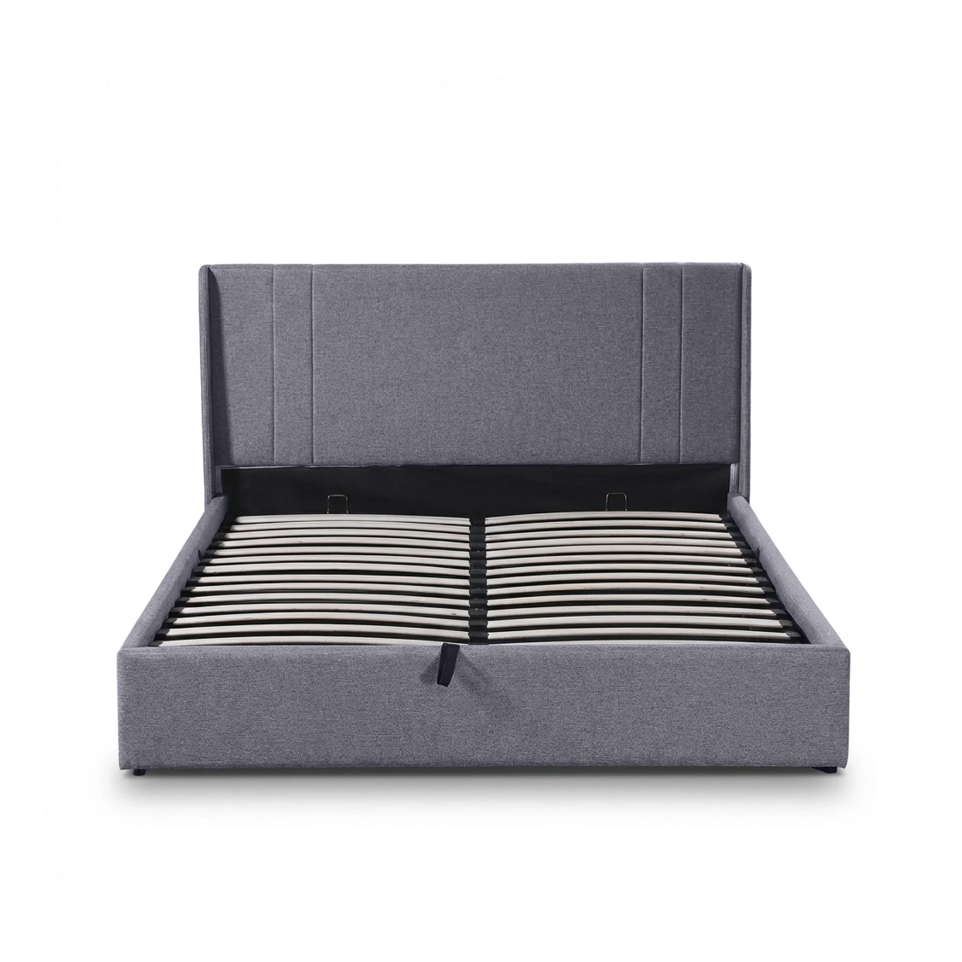 Arvya Queen Gas Lift Bed Frame – Light Grey - Image 10
