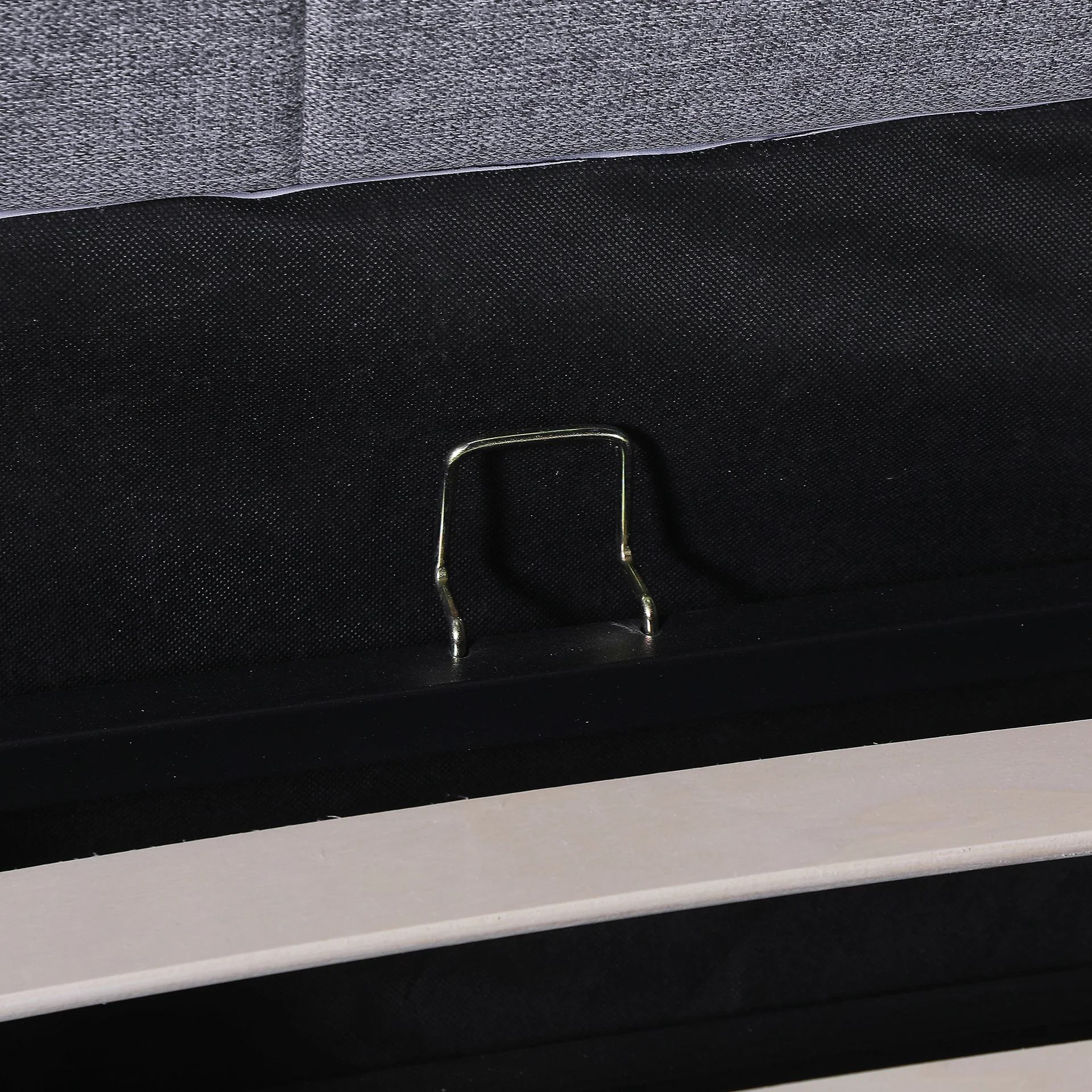 Arvya Queen Gas Lift Bed Frame – Light Grey - Image 13