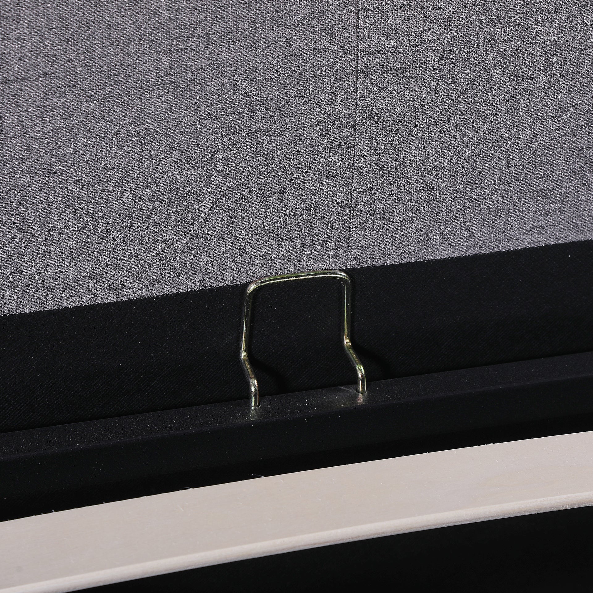 Tuffora Queen Gas Lift Bed Frame – Light Grey - Image 12