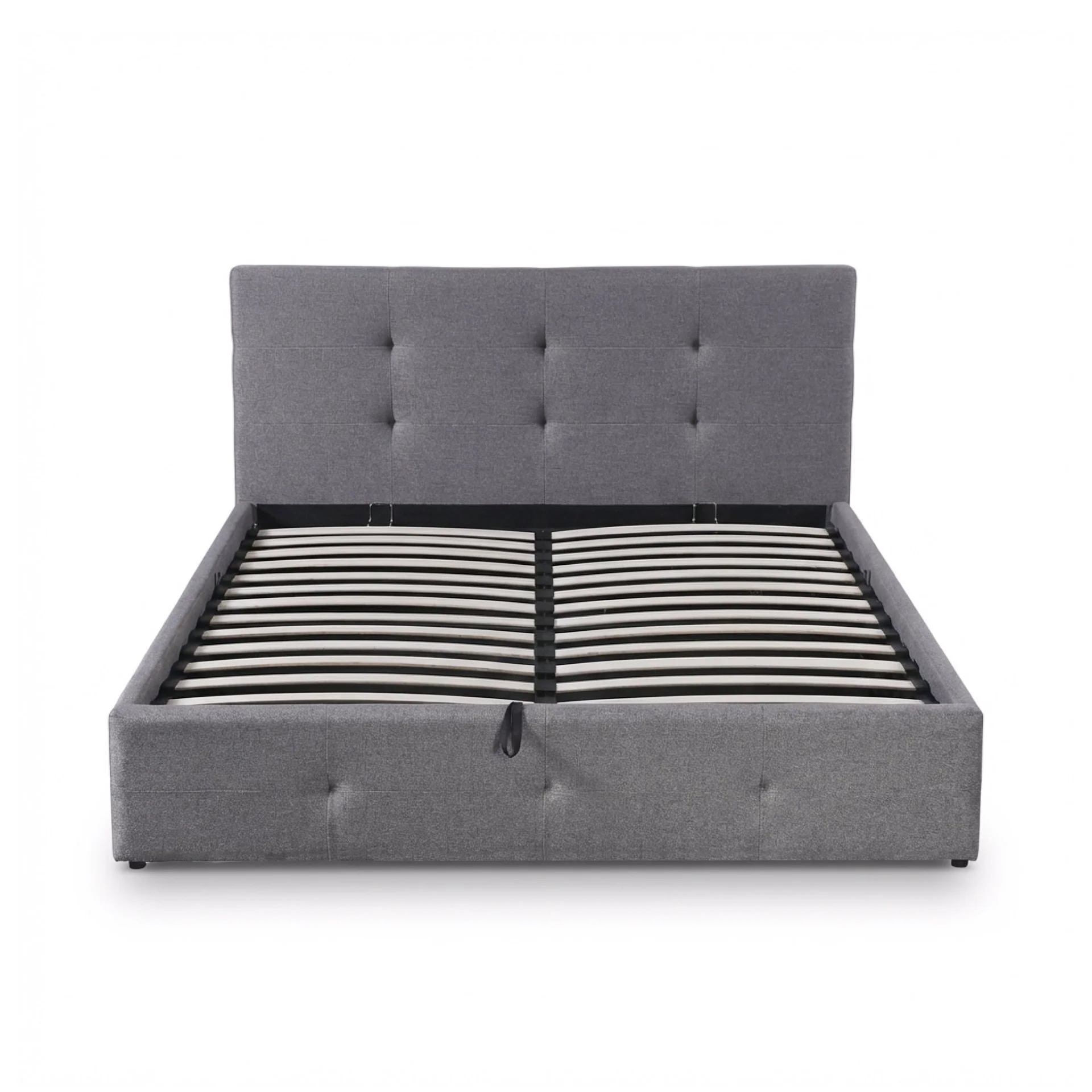 Tuffora Queen Gas Lift Bed Frame – Light Grey - Image 9