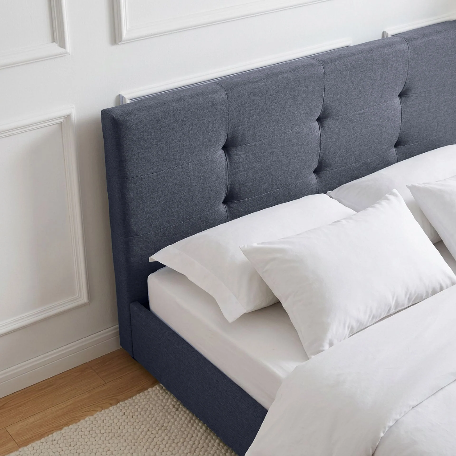 Tuffen Queen Bed Frame with 4 Drawers – Grey - Image 5
