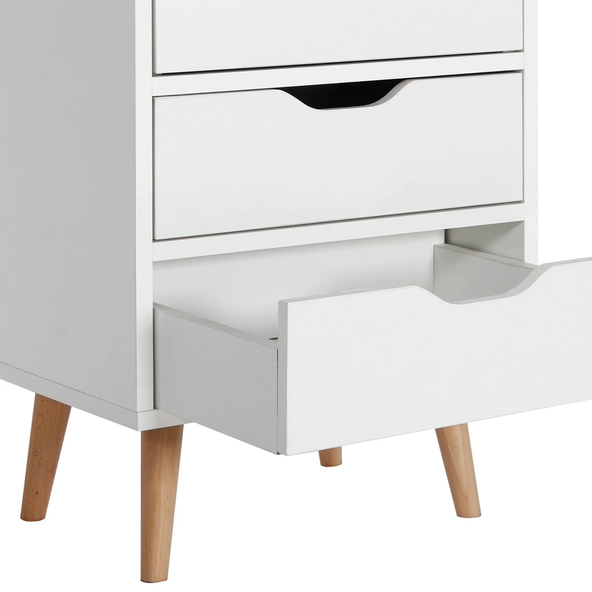 Drew Bedside Table - Maple &amp; White - Image 10