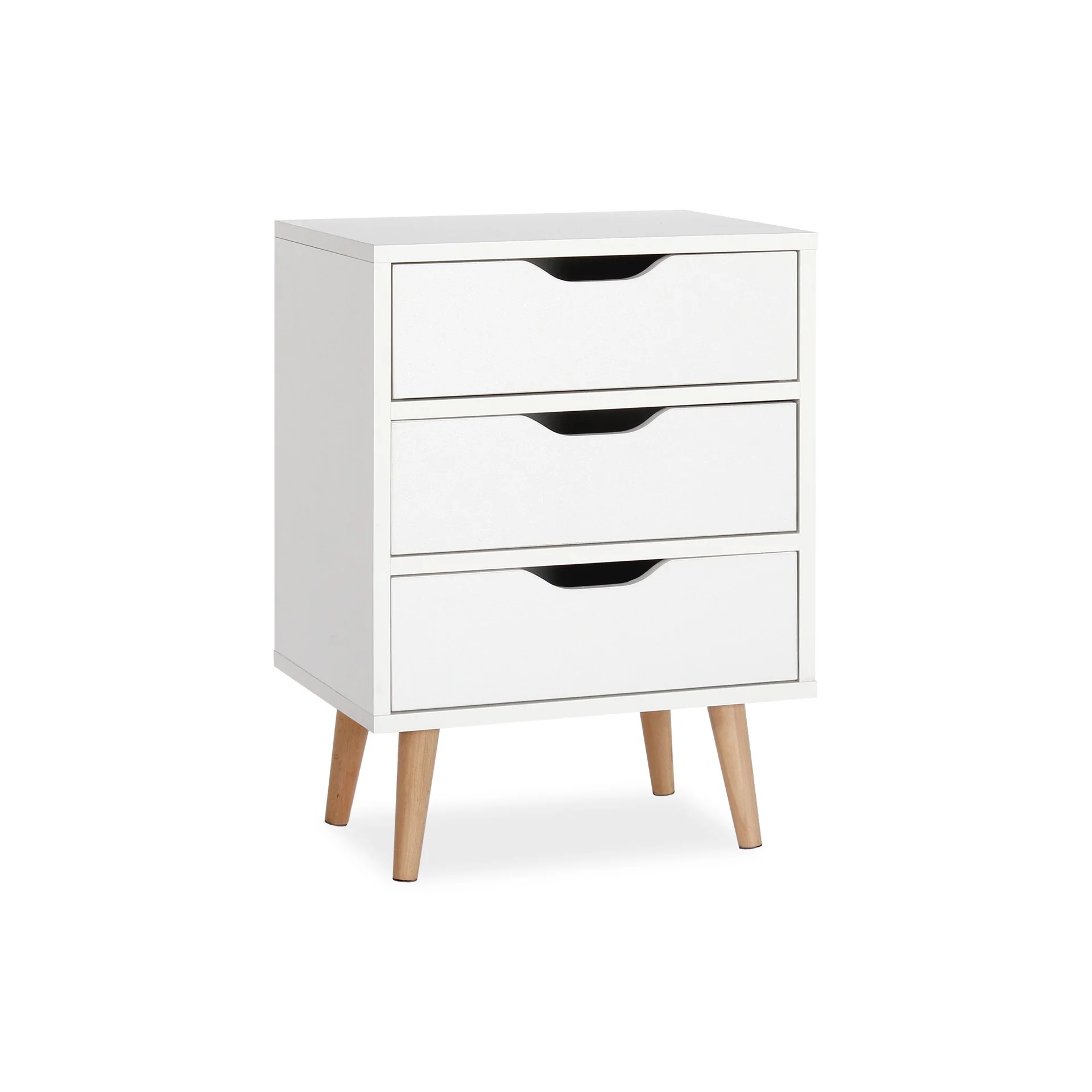 Drew Bedside Table - Maple &amp; White - Image 7