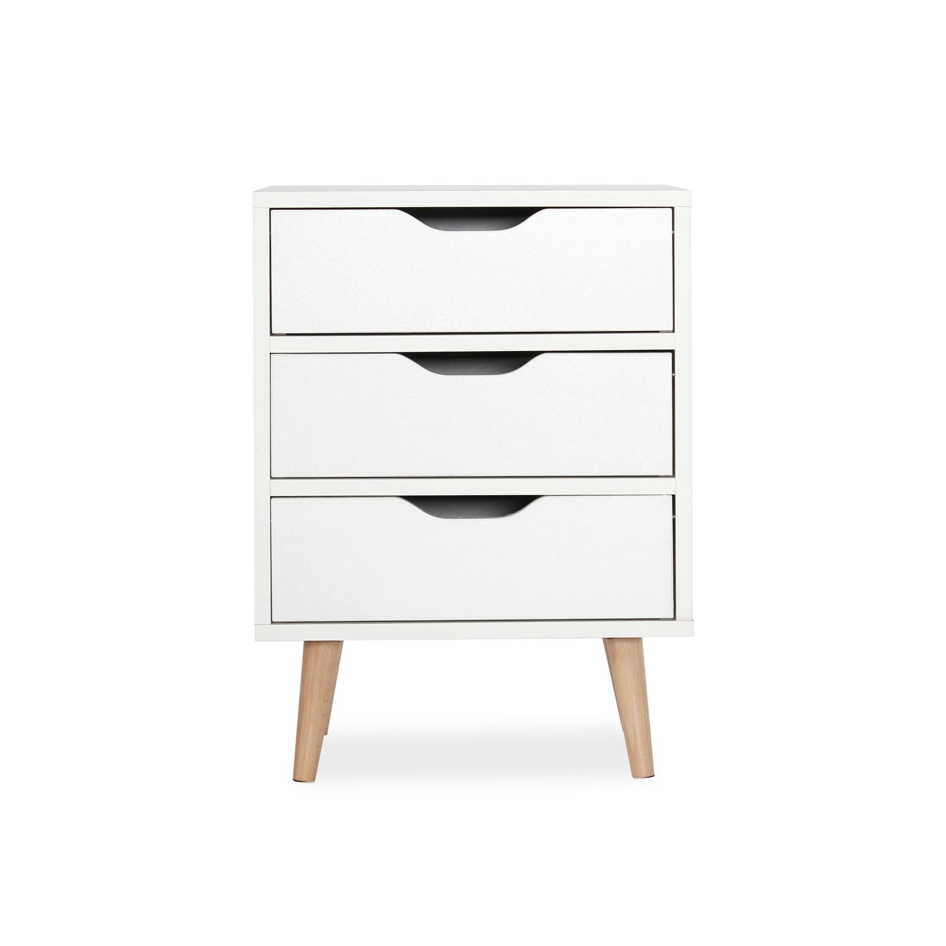 Drew Bedside Table - Maple &amp; White - Image 8