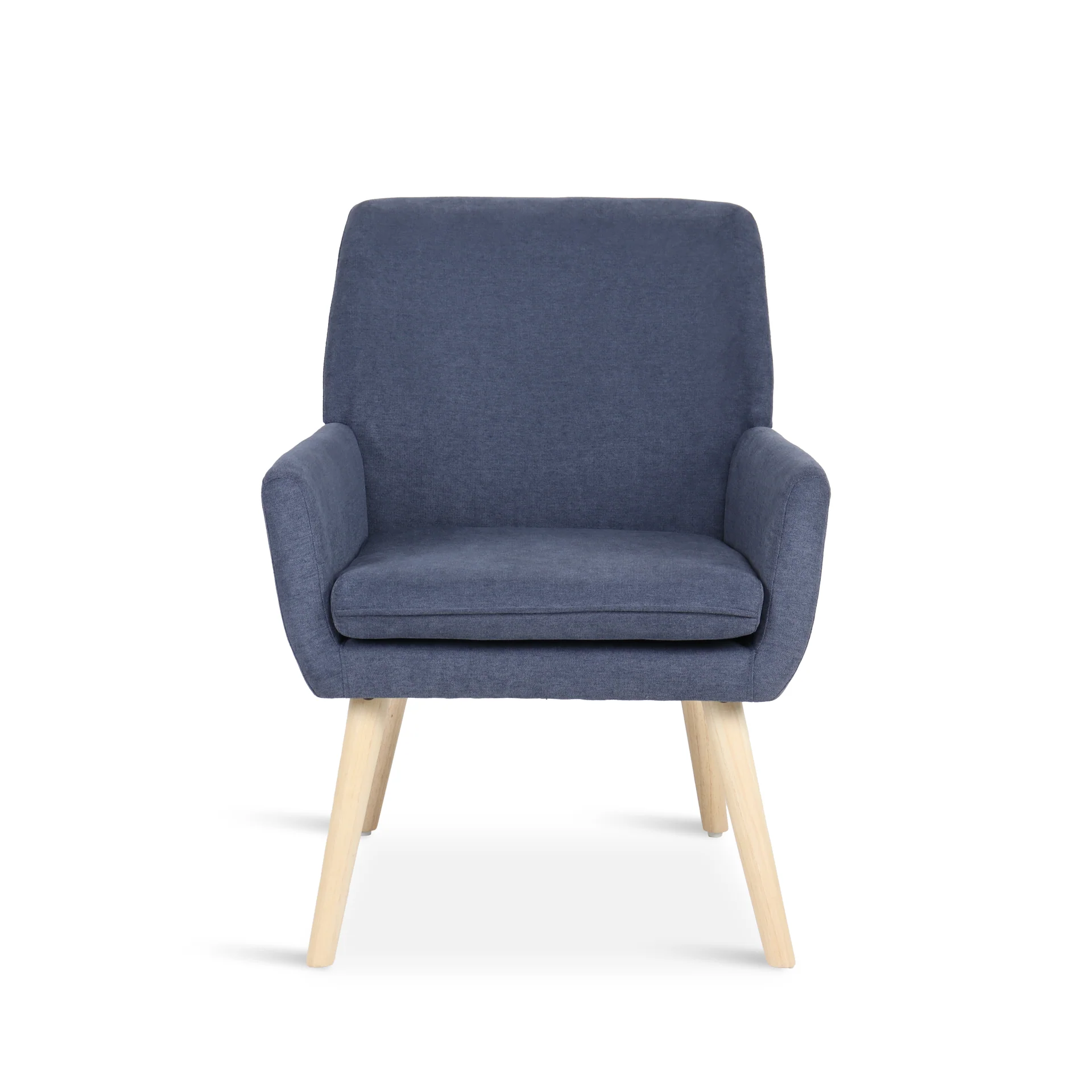 Aden Linen Armchair - Blue - Image 8