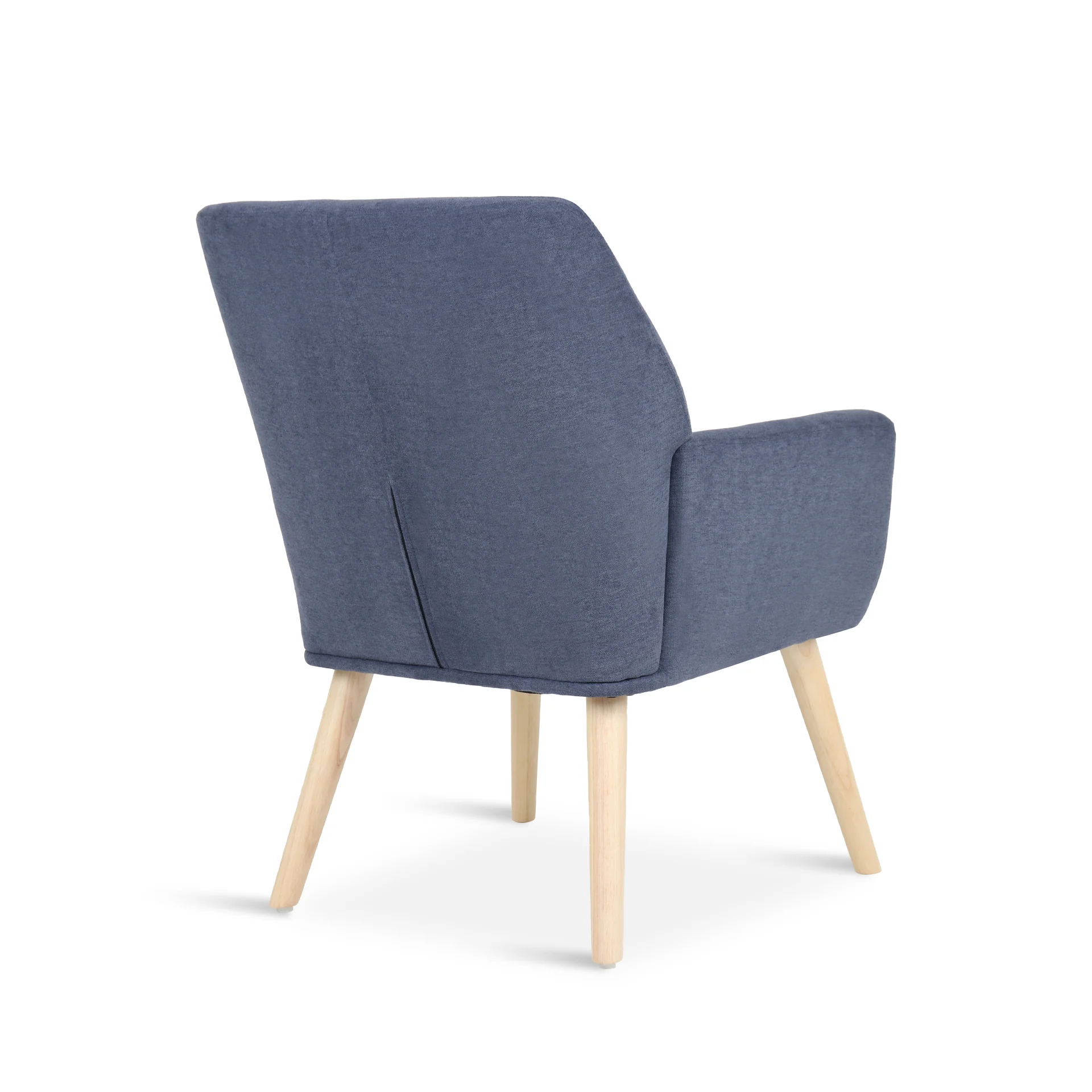 Aden Linen Armchair - Blue - Image 9