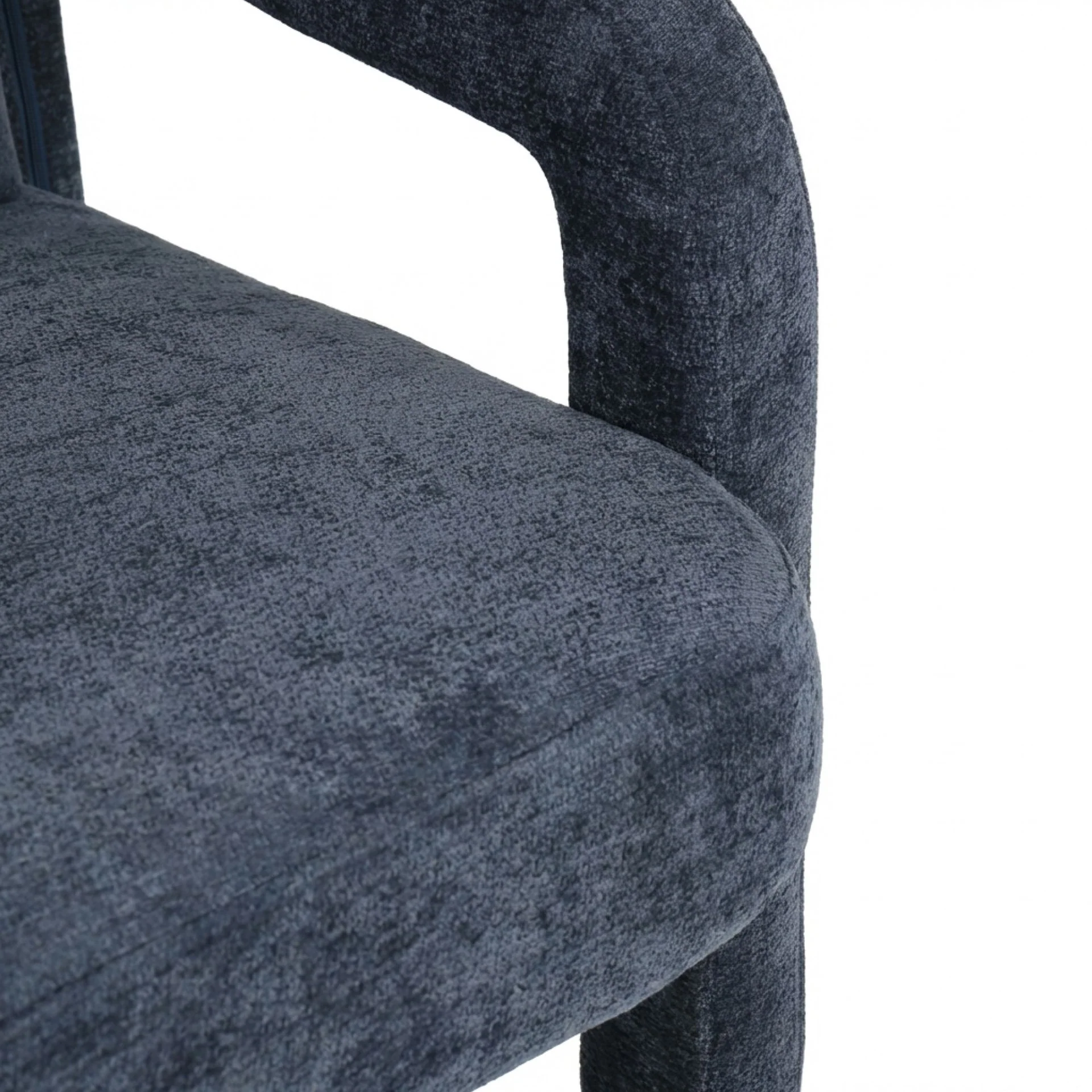 Modo Velvet Armchair - Navy Blue - Image 9