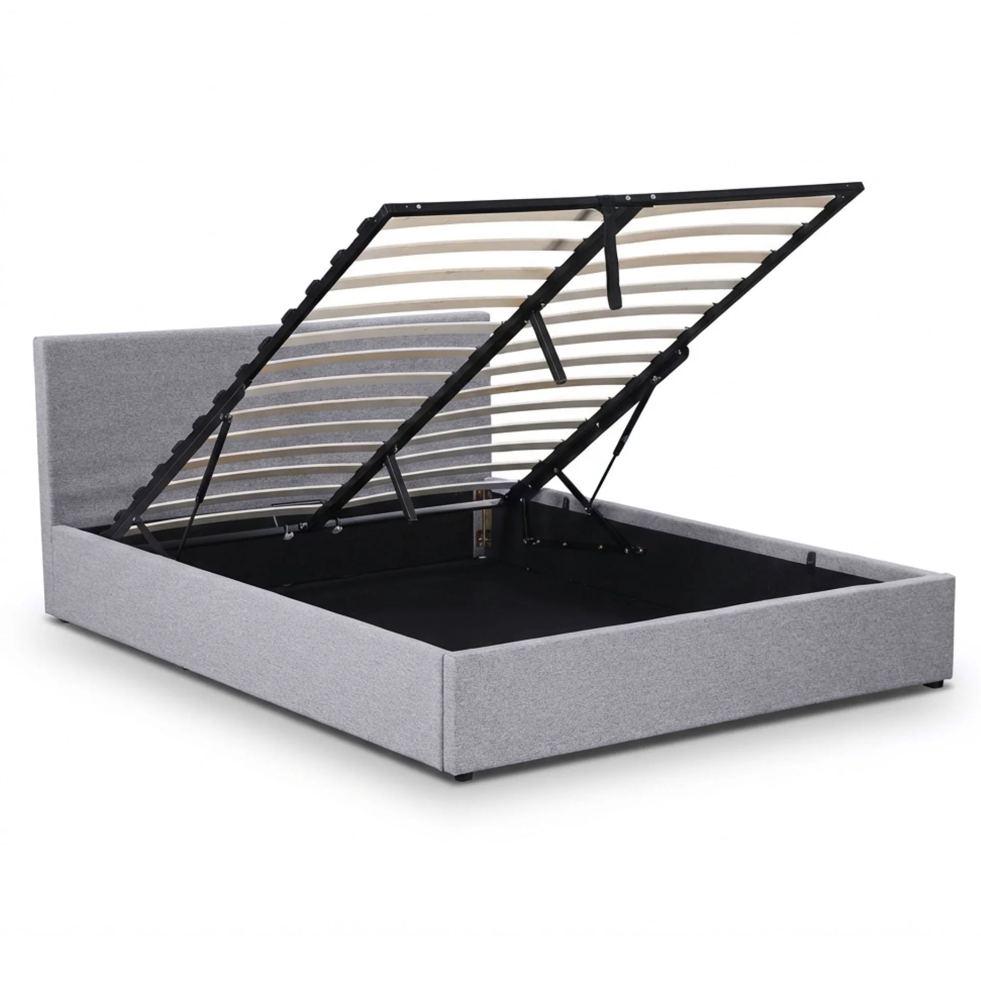 Violet Queen Gas Lift Bed Frame - Light Grey - Image 10