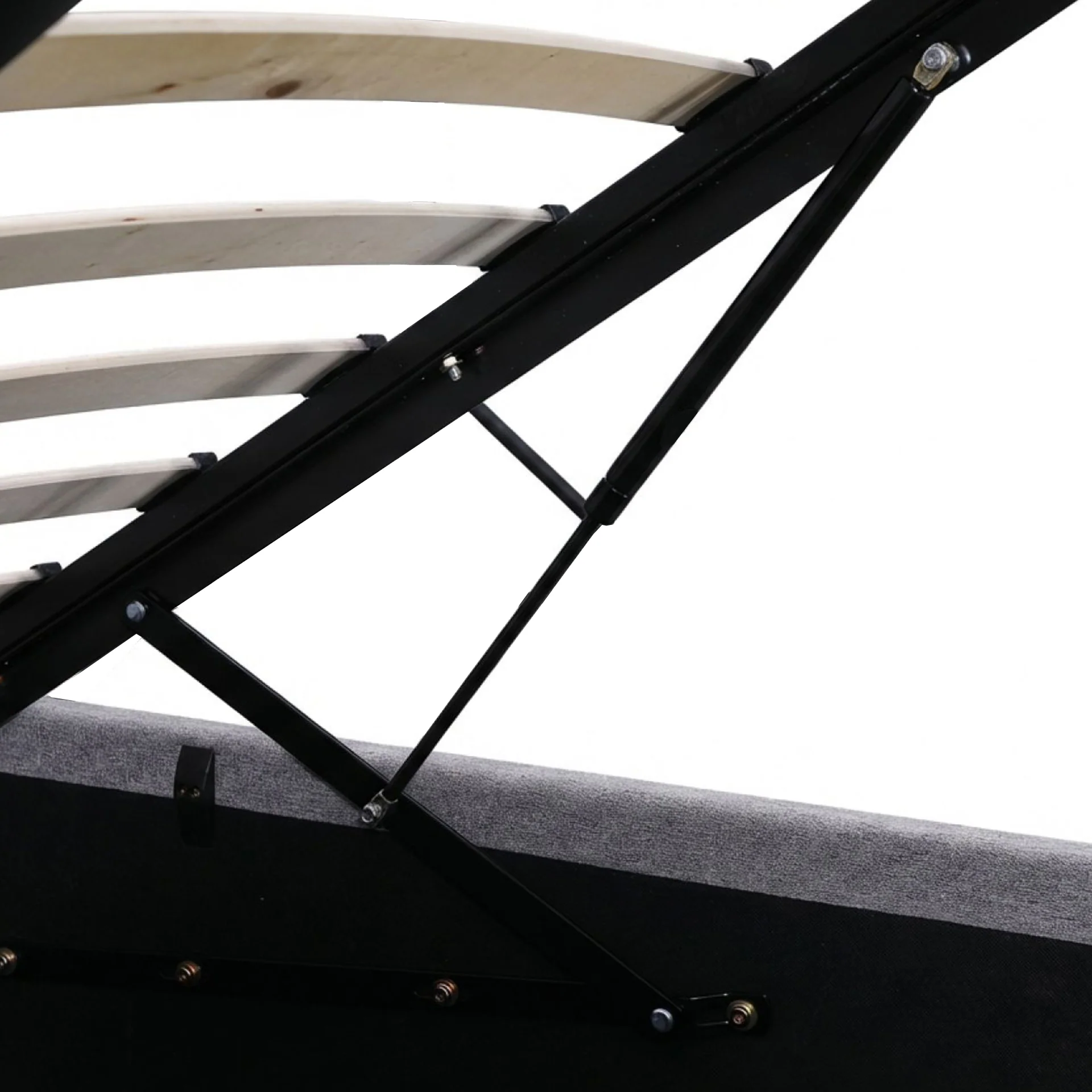 Violet Queen Gas Lift Bed Frame - Light Grey - Image 13
